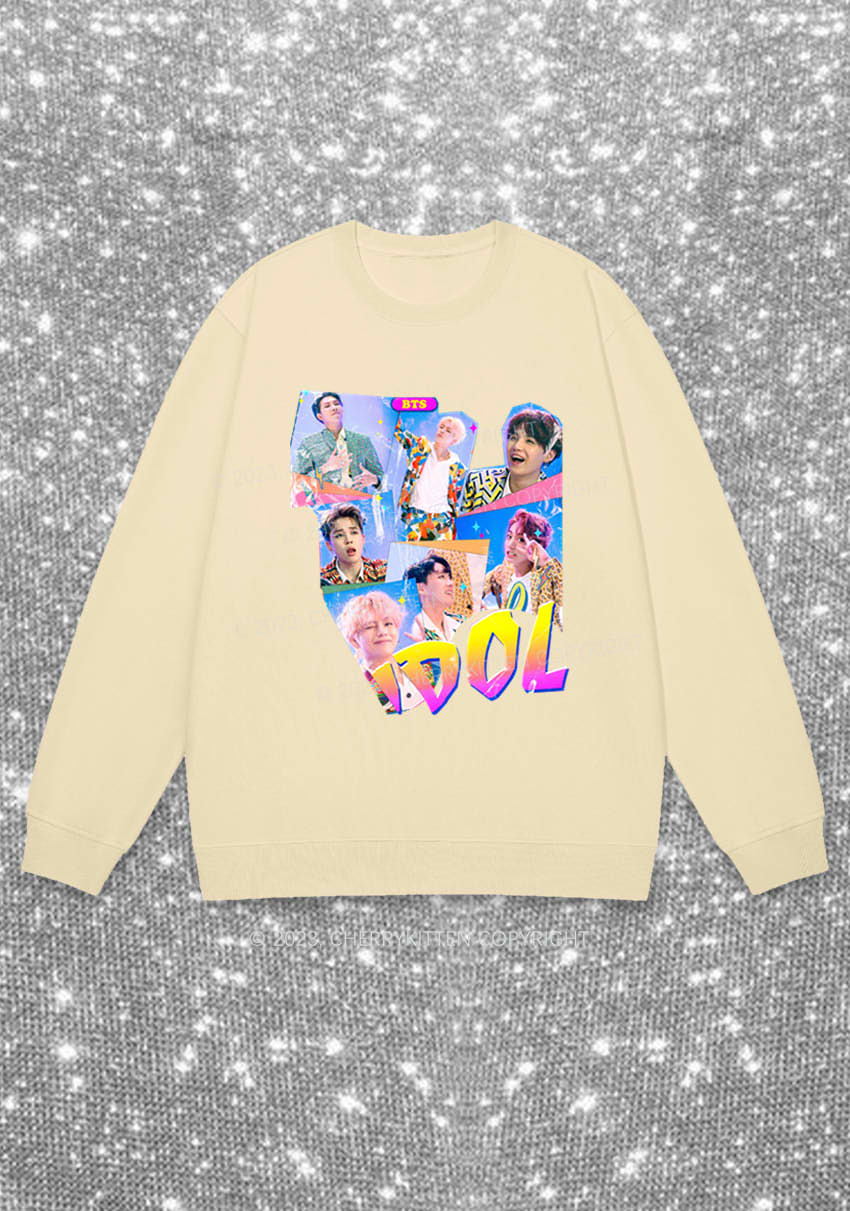 Bangtan Idol Kpop Y2K Sweatshirt Cherrykitten - Image 4