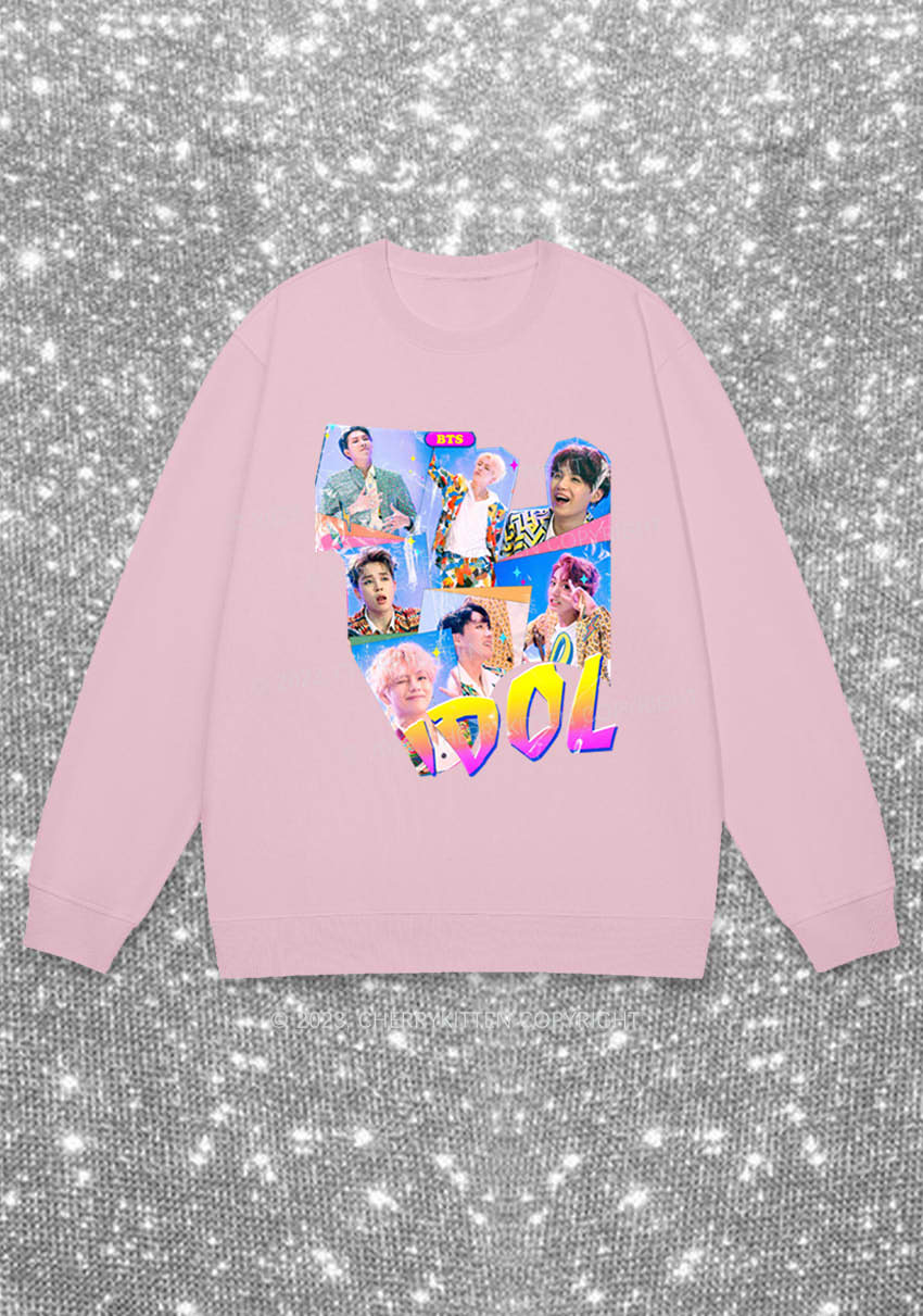 Bangtan Idol Kpop Y2K Sweatshirt Cherrykitten - Image 6