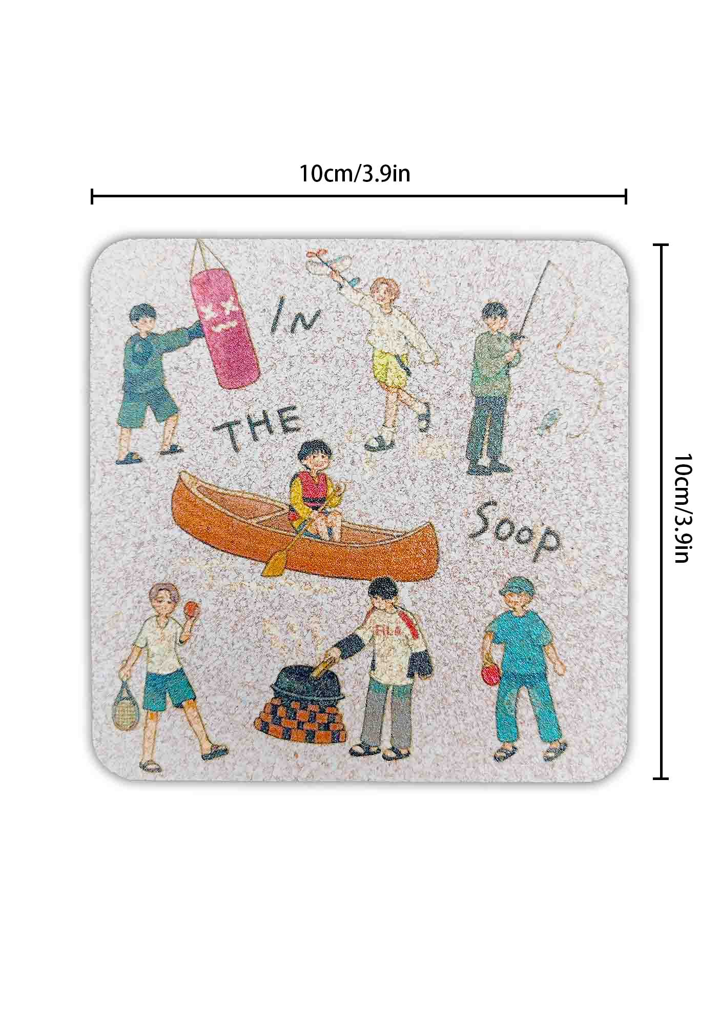 Bangtan Kpop Y2K Cork Coaster Cherrykitten - Image 4