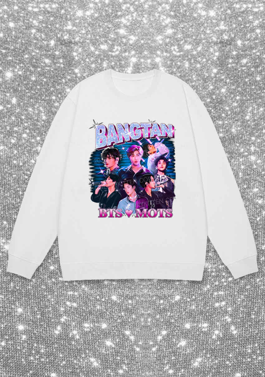 Bangtan Love Mots Kpop Y2K Sweatshirt Cherrykitten - Image 3