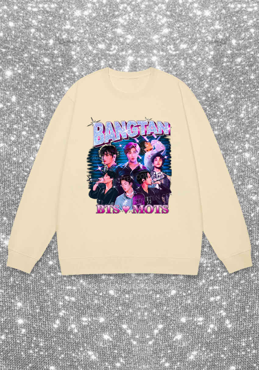 Bangtan Love Mots Kpop Y2K Sweatshirt Cherrykitten - Image 4