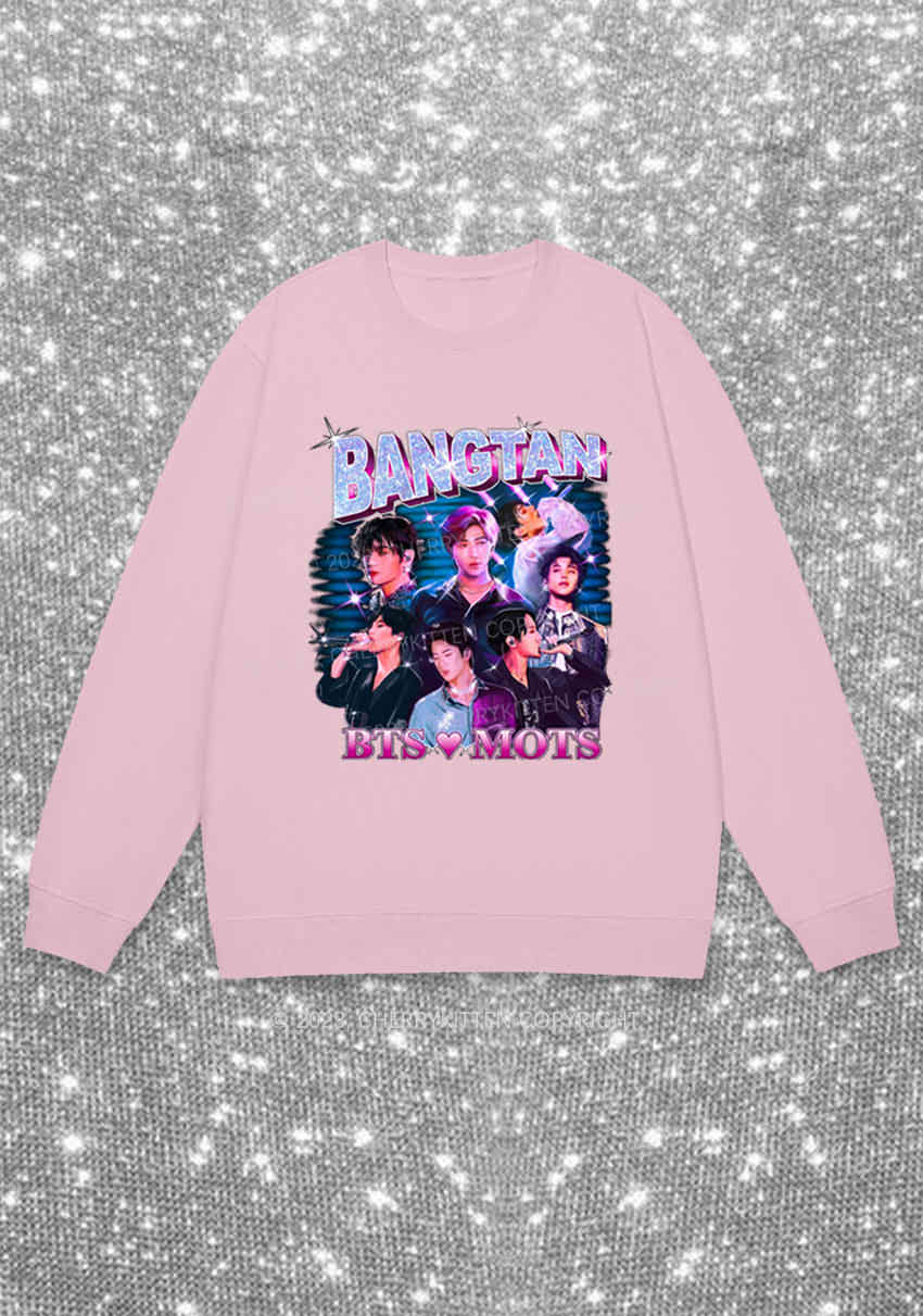 Bangtan Love Mots Kpop Y2K Sweatshirt Cherrykitten - Image 5