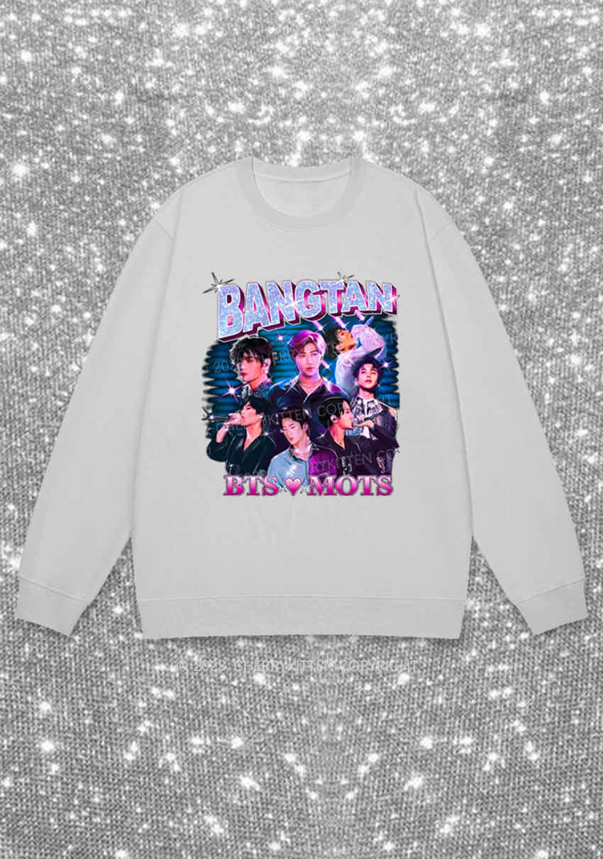 Bangtan Love Mots Kpop Y2K Sweatshirt Cherrykitten - Image 6