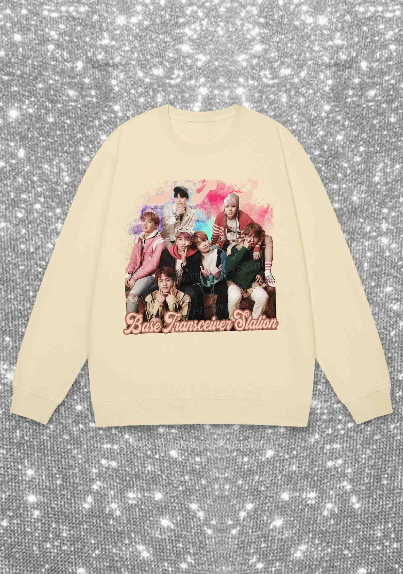 Bangtan Meaning Kpop Y2K Sweatshirt Cherrykitten - Image 4
