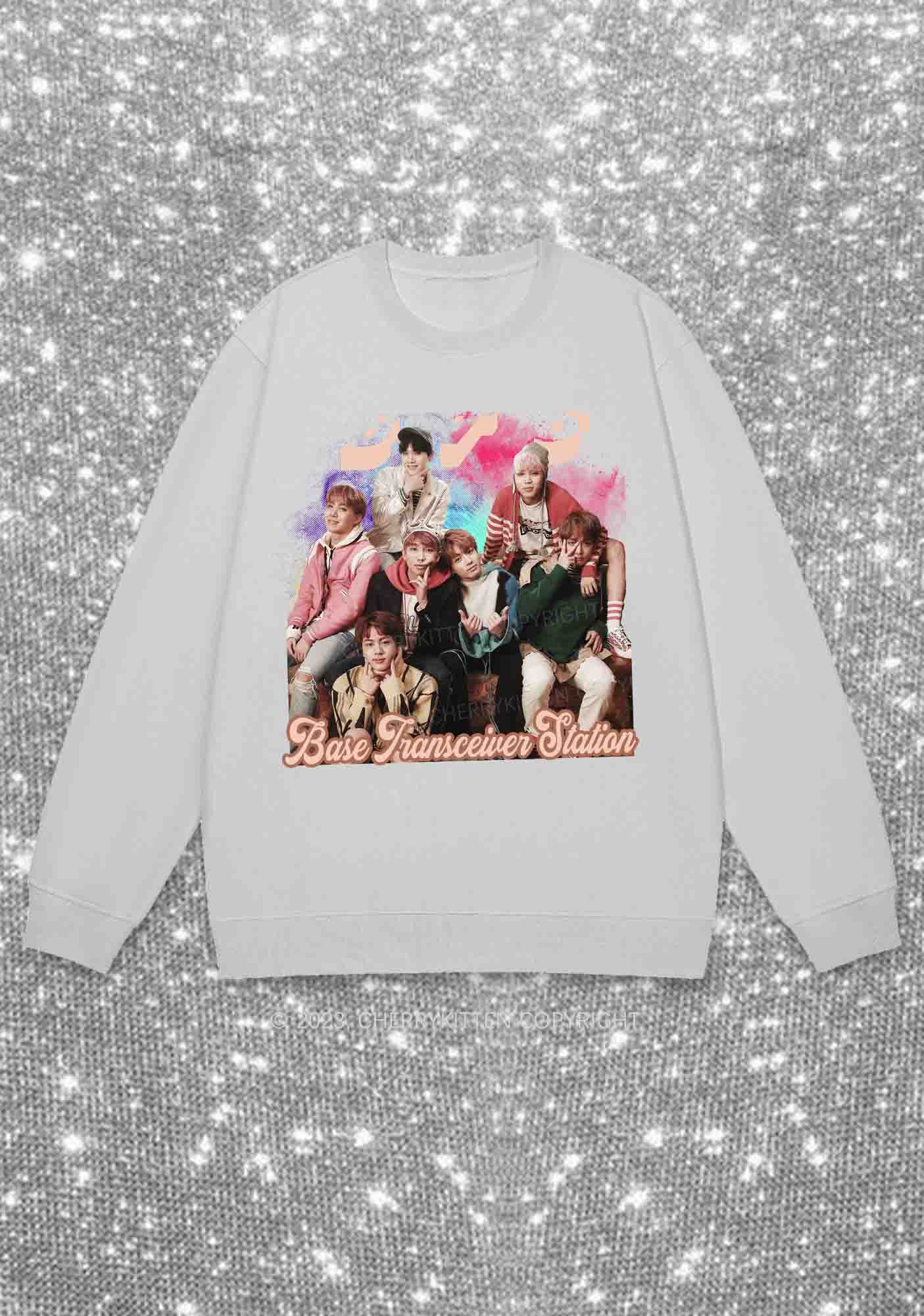 Bangtan Meaning Kpop Y2K Sweatshirt Cherrykitten - Image 6