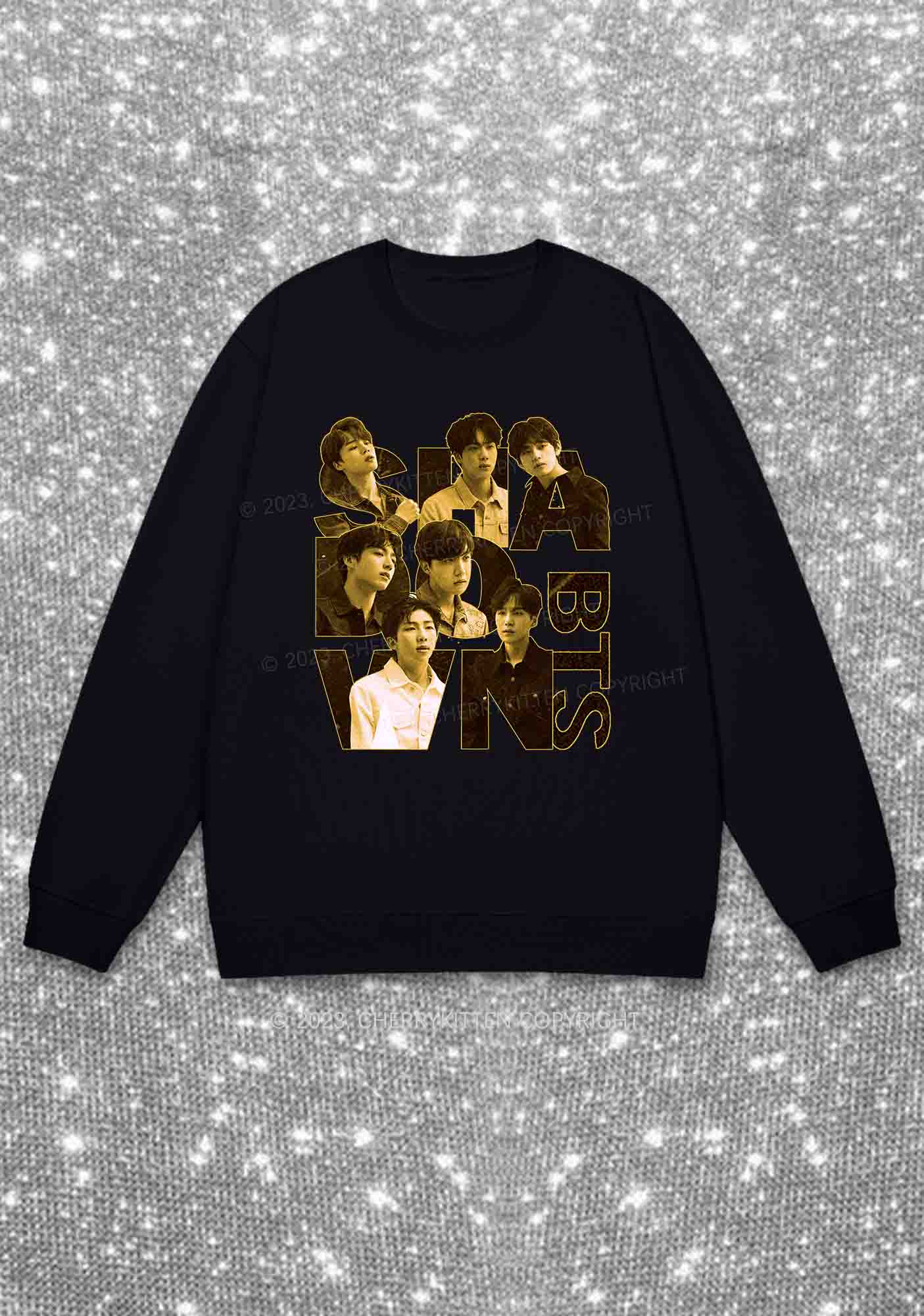 Bangtan Members Kpop Y2K Sweatshirt Cherrykitten - Image 4