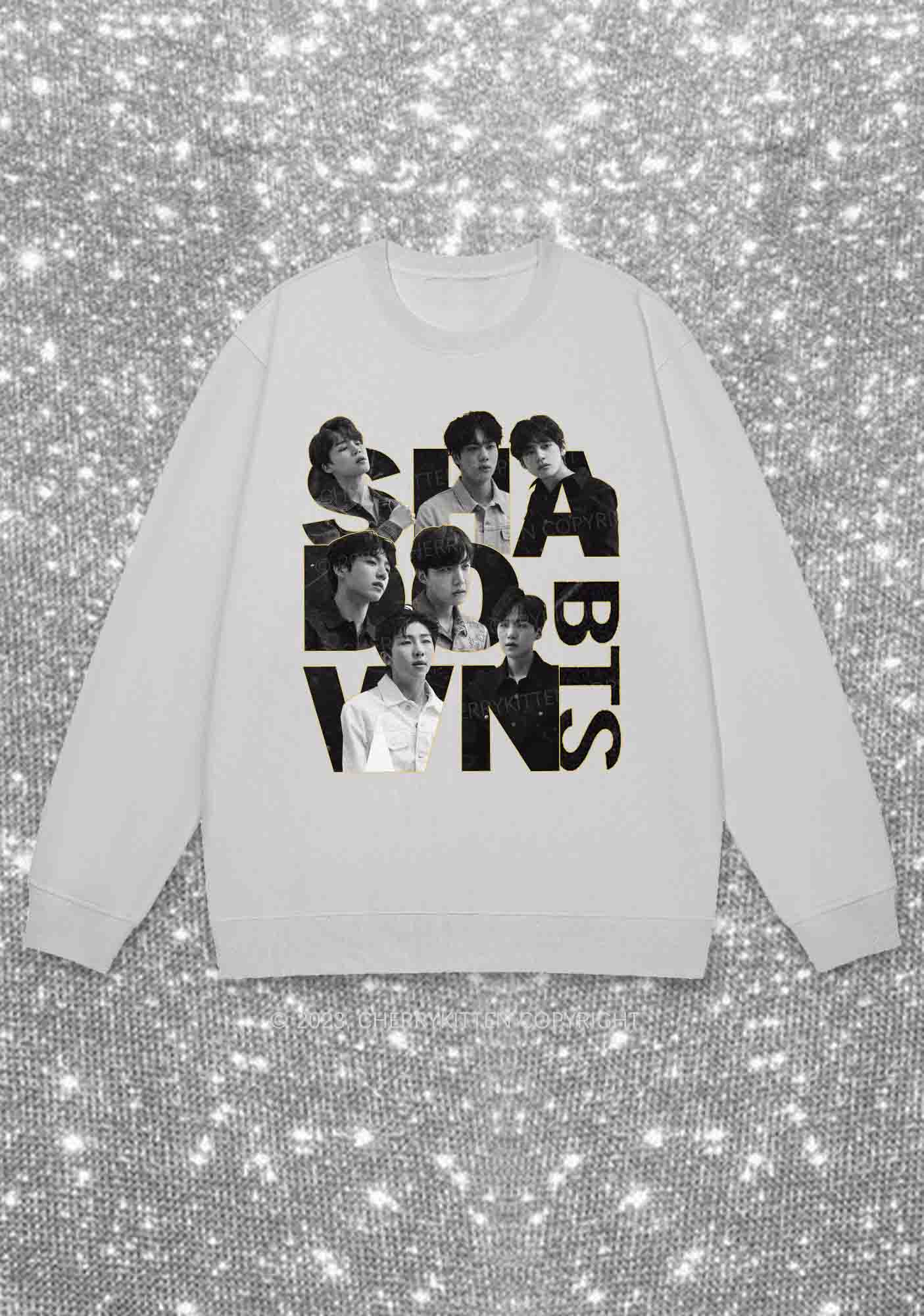 Bangtan Members Kpop Y2K Sweatshirt Cherrykitten - Image 6