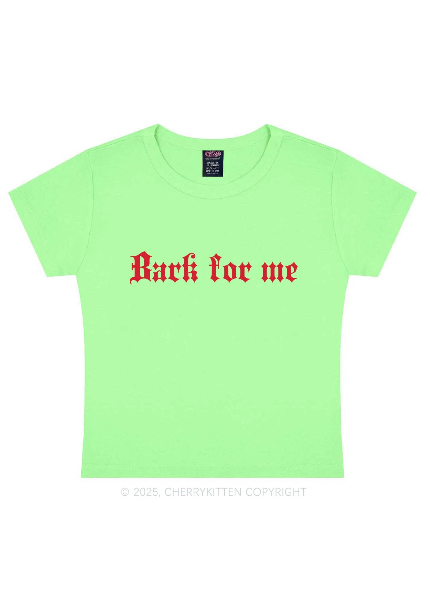 Bark For Me Y2K Baby Tee Cherrykitten - Image 12
