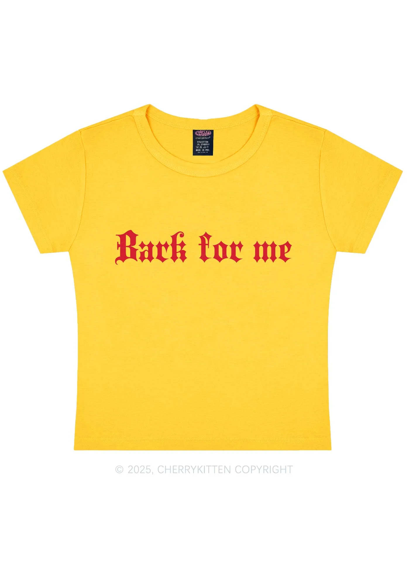 Bark For Me Y2K Baby Tee Cherrykitten - Image 8