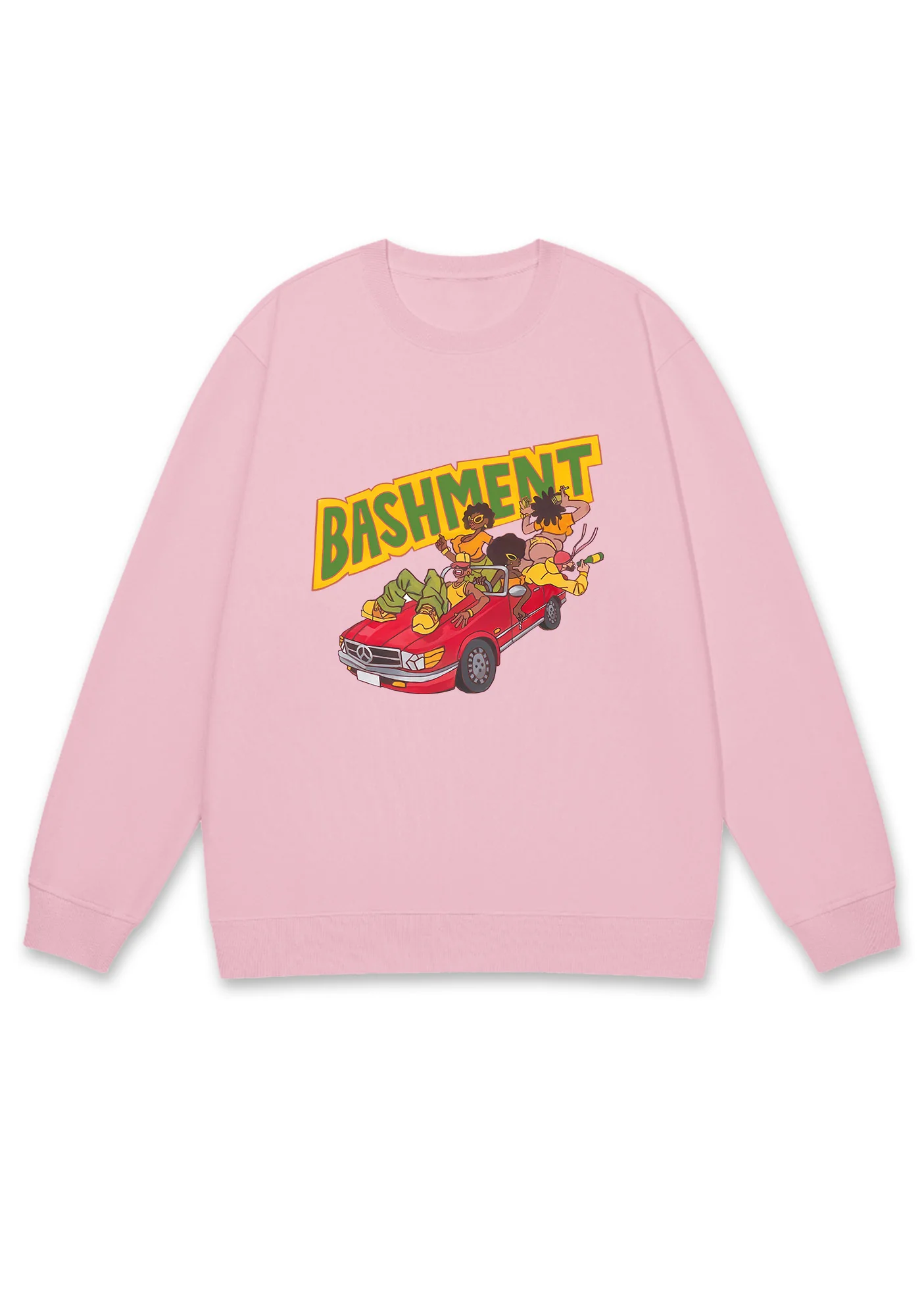 Bashment Red Car Y2K Sweatshirt - Image 5
