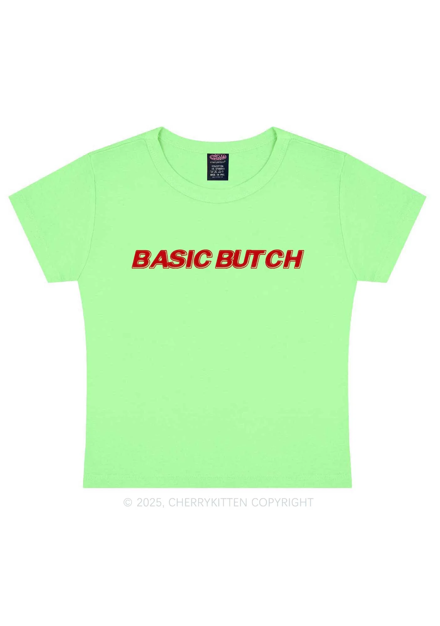 Basic Butch Y2K Baby Tee Cherrykitten - Image 13