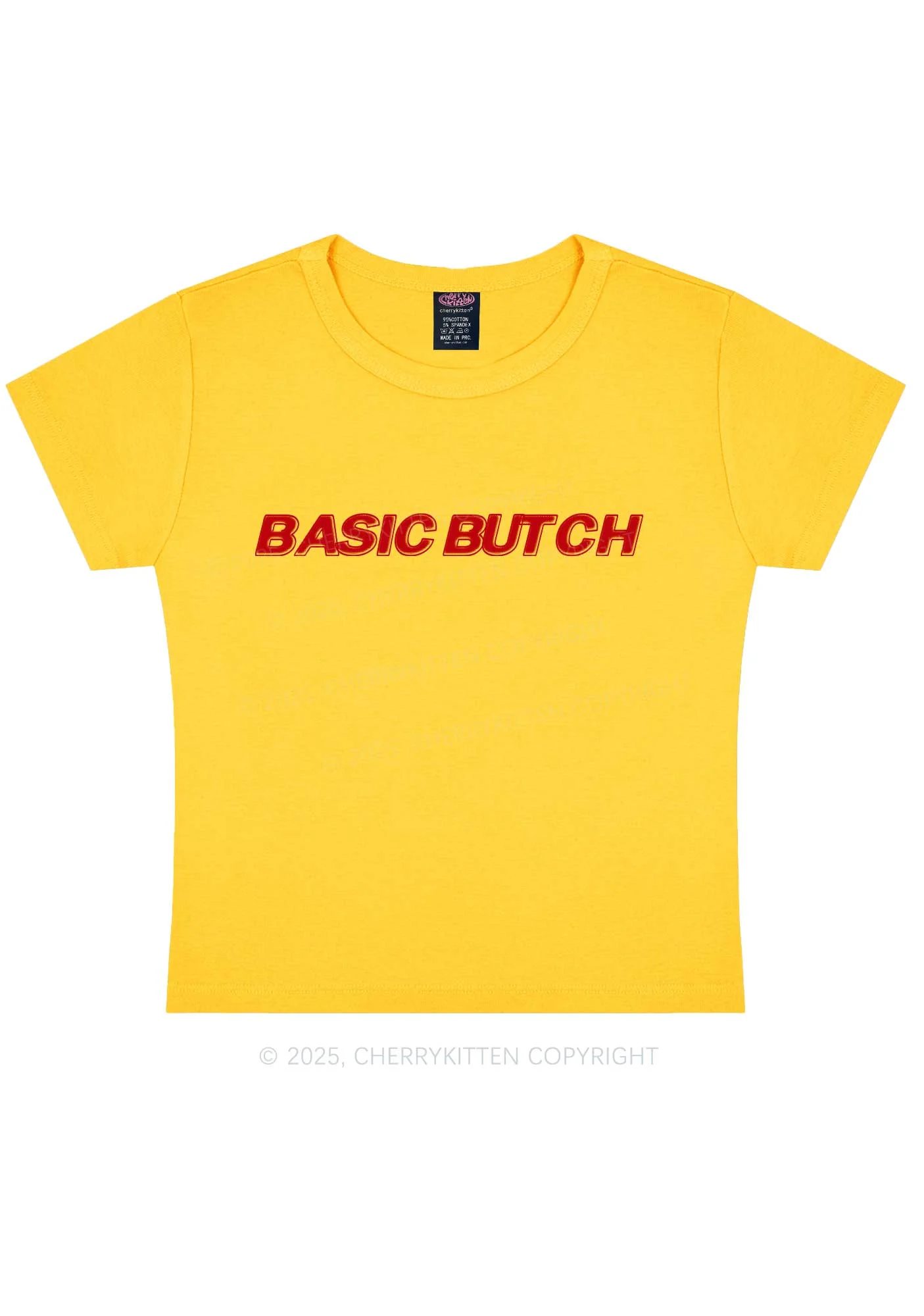 Basic Butch Y2K Baby Tee Cherrykitten - Image 5