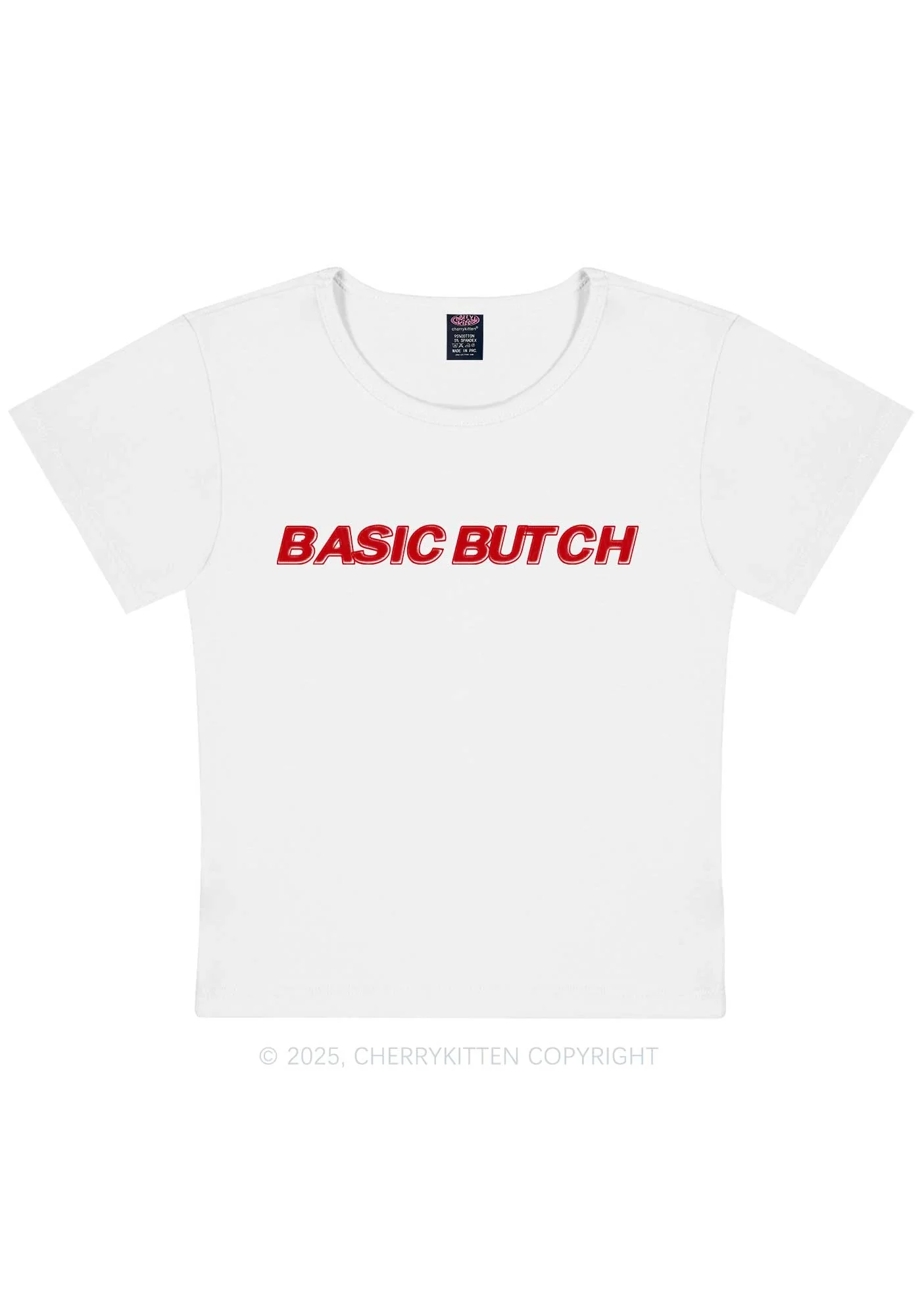Basic Butch Y2K Baby Tee Cherrykitten - Image 7