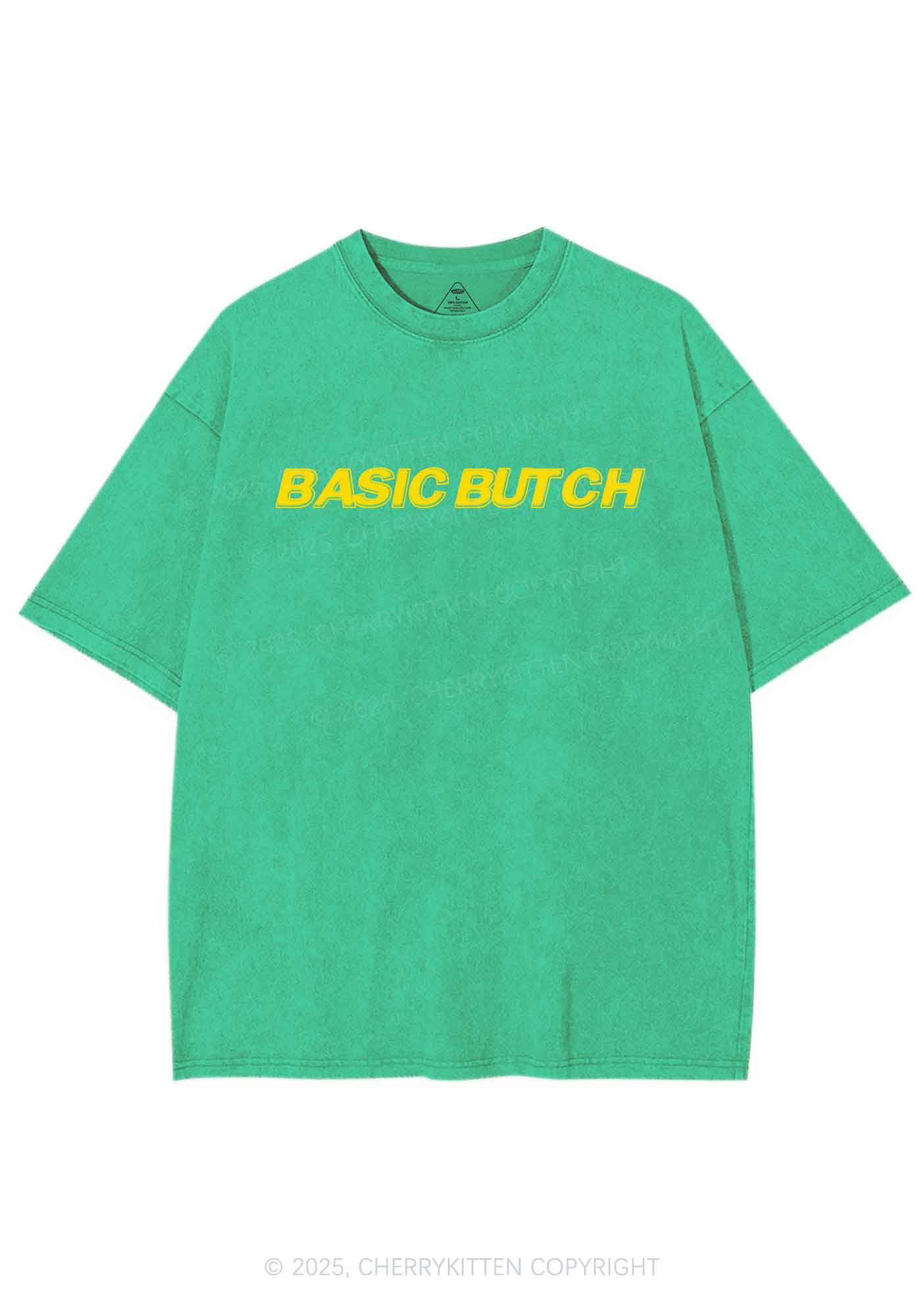 Basic Butch Y2K Shirts Washed Tee Cherrykitten - Image 7