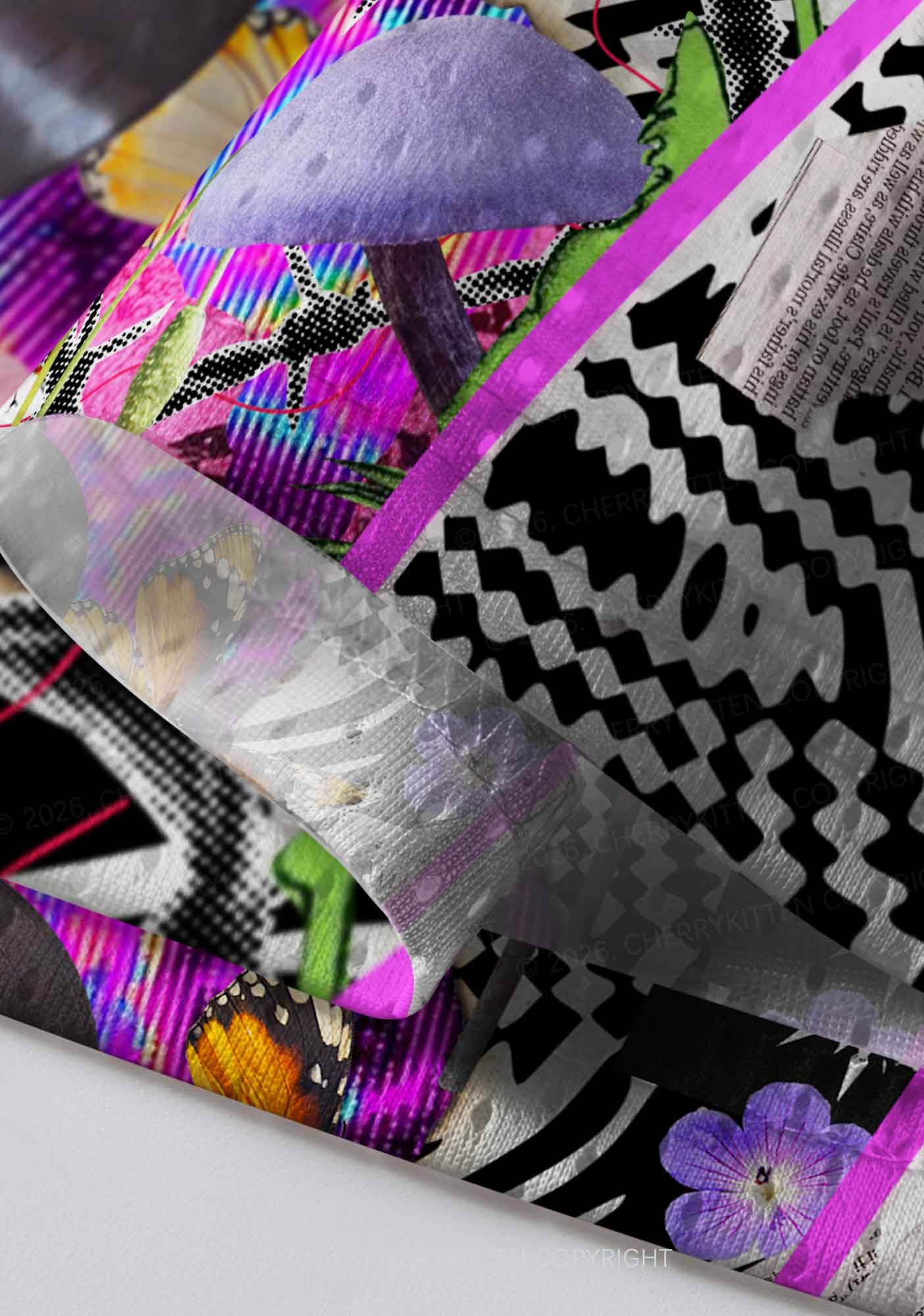 Bass And Drum Collage Y2K Sport Jersey Shirts Cherrykitten - Image 6