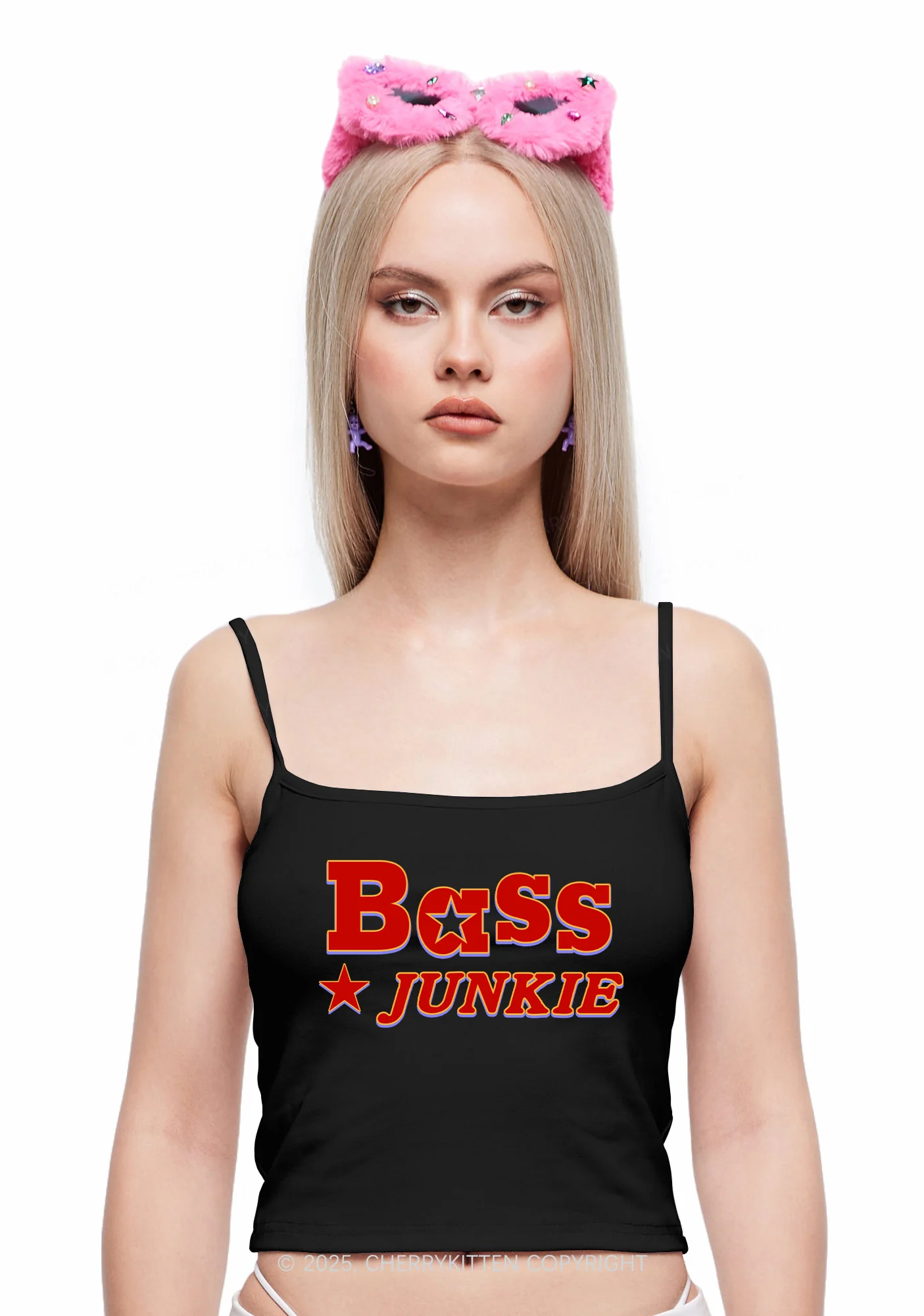Bass Jxxkie Y2K Spaghetti Strap Cami Cherrykitten - Image 2