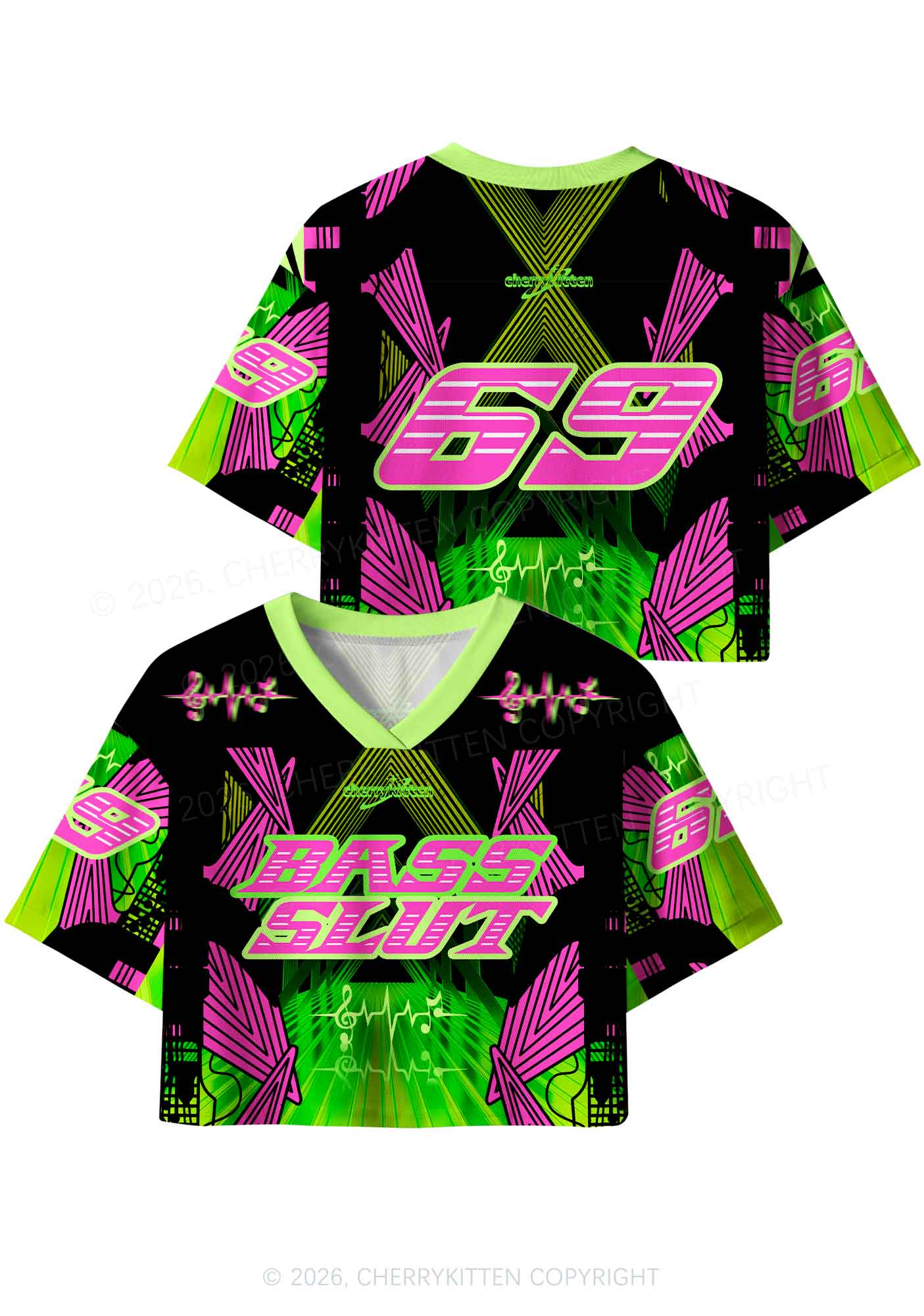 Bass Slxt Y2K Crop Sport Jersey Shirts Cherrykitten - Image 4