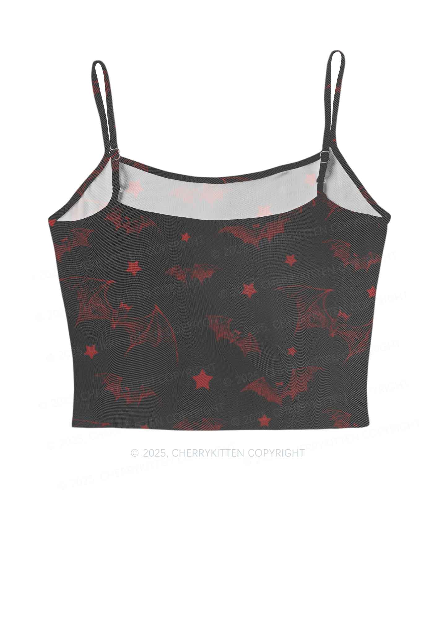 Bat And Star Y2K Mesh Cami Tank Cherrykitten - Image 3