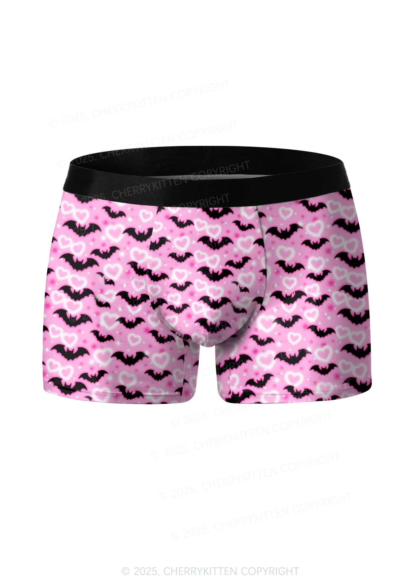 Bat Princess Valentine's Day Y2K Print Couples Boxer Briefs Set Cherrykitten - Image 2