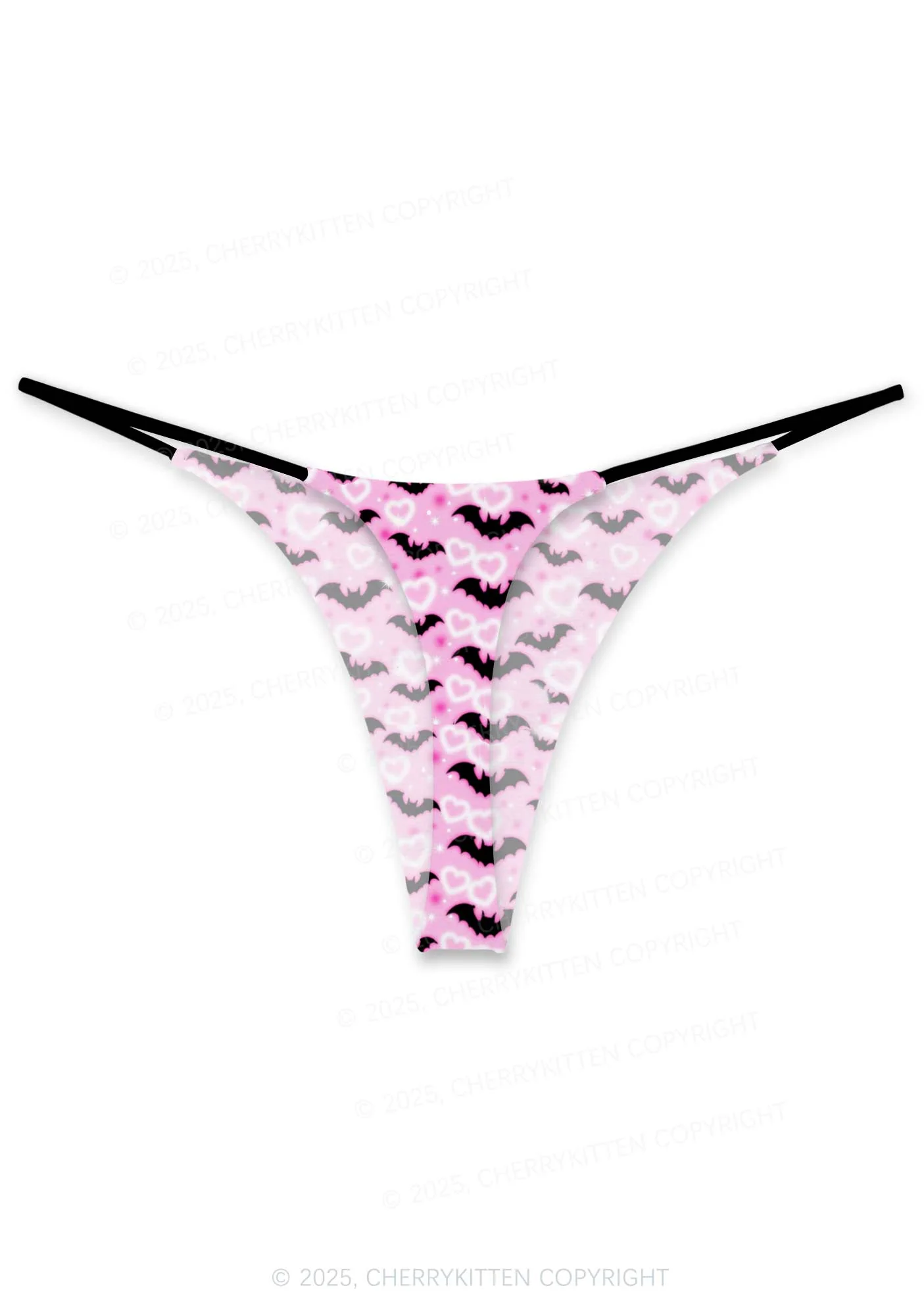 Bat Princess Valentine's Day Y2K Print Couples Boxer Thong Set Cherrykitten - Image 3