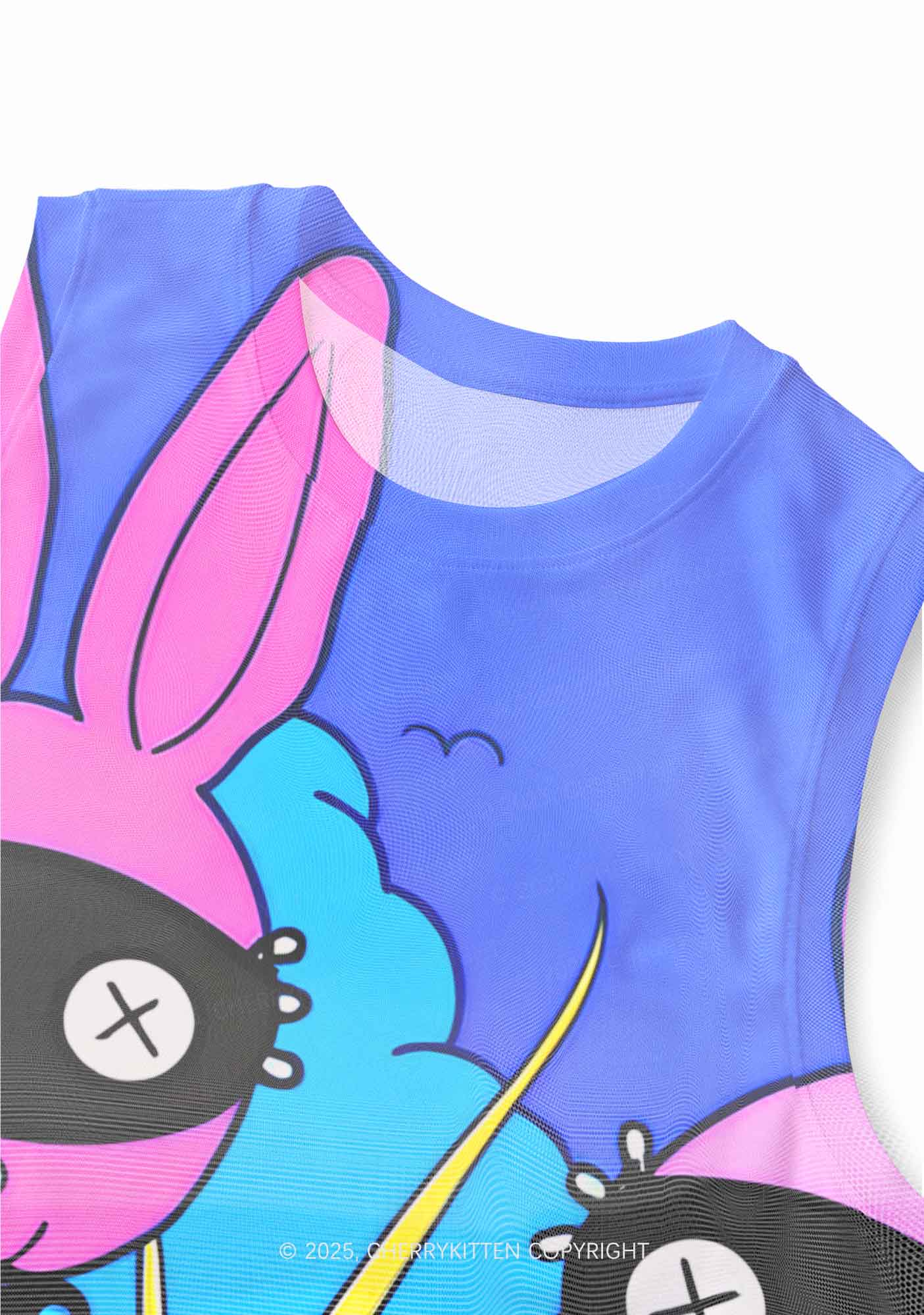 BDSM Bunny Y2K Mesh Muscle Tank Cherrykitten - Image 3