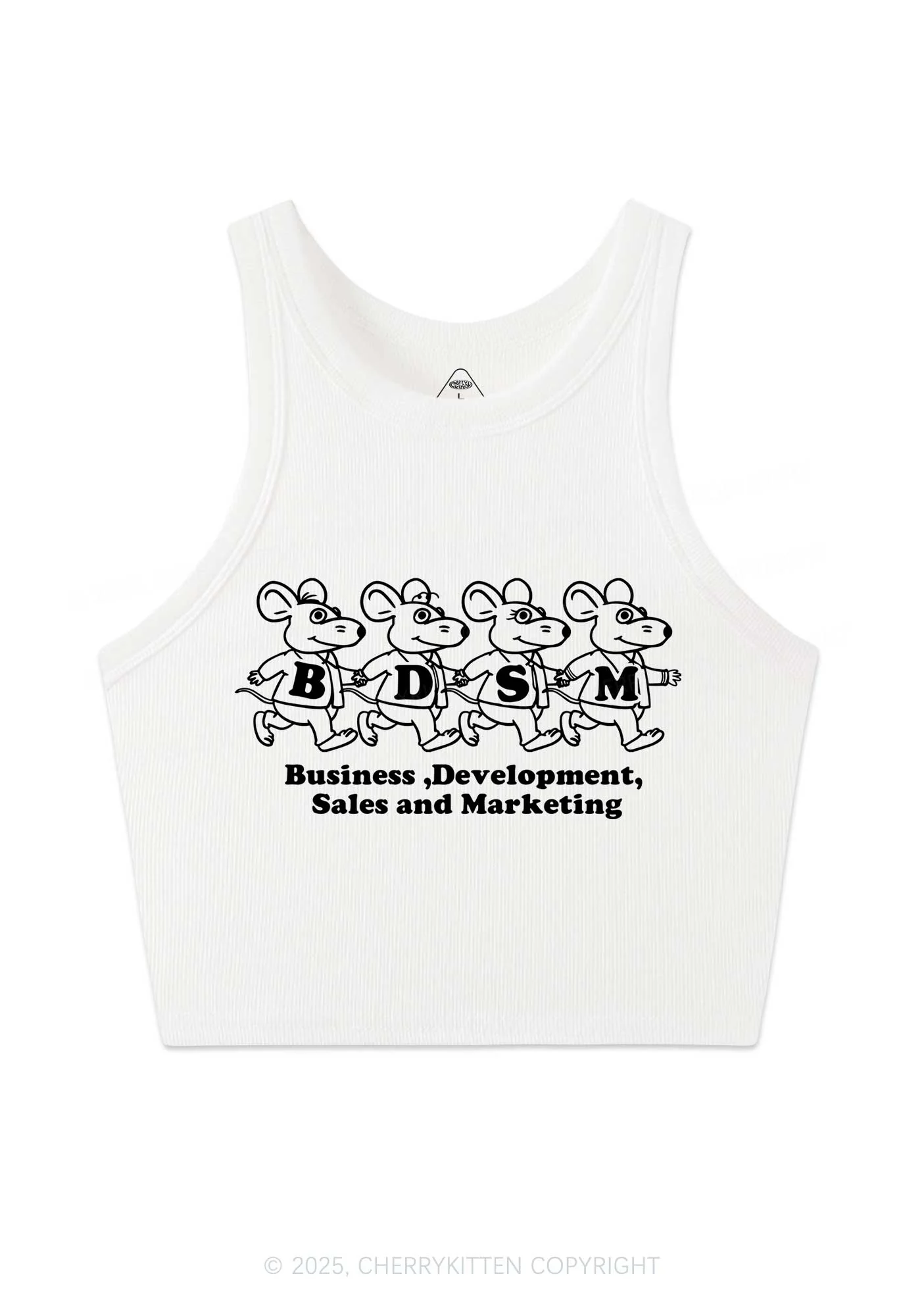 BDSM Rats Y2K Crop Tank Top Cherrykitten - Image 3