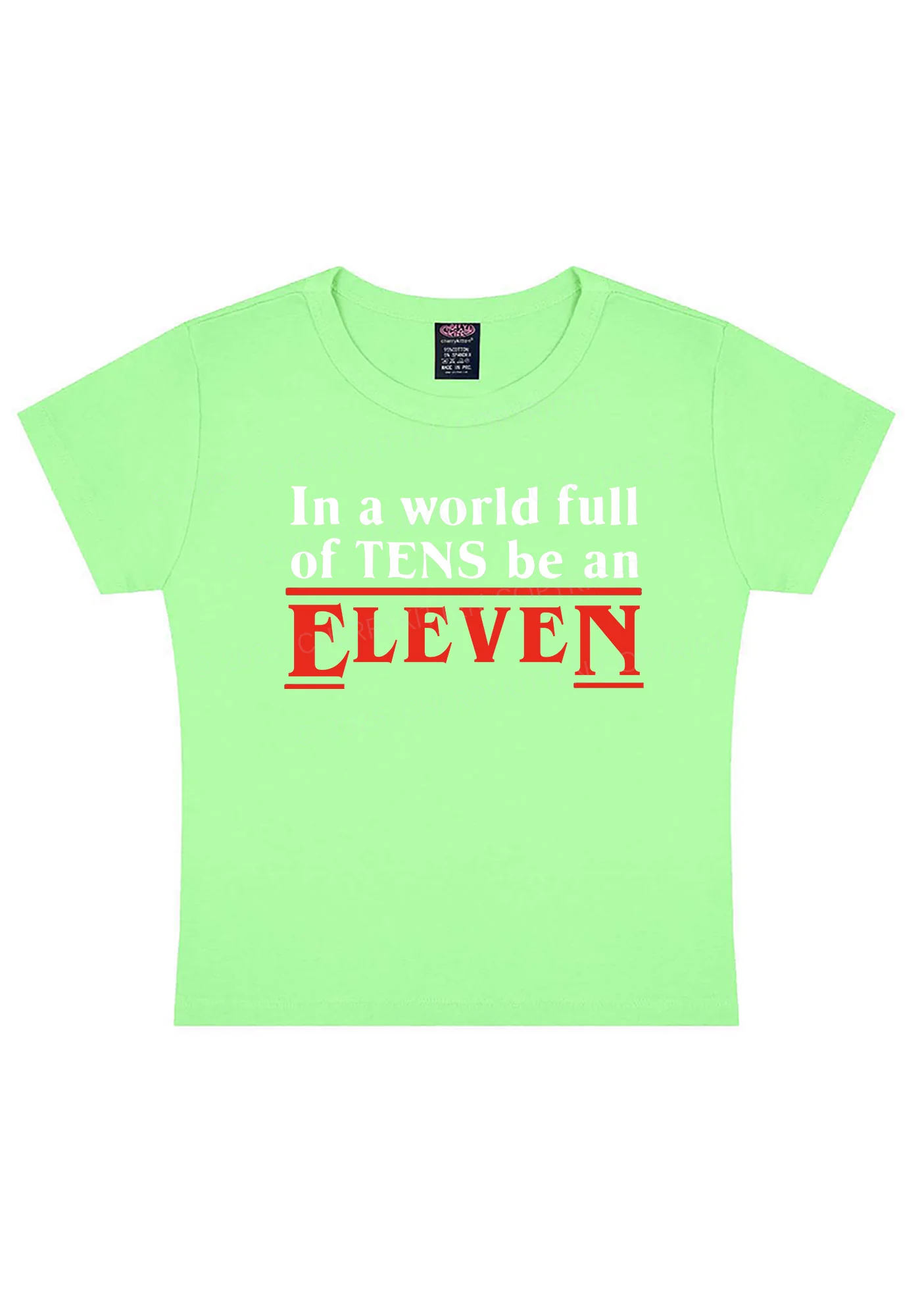 Be An Eleven Y2K Baby Tee Cherrykitten - Image 11