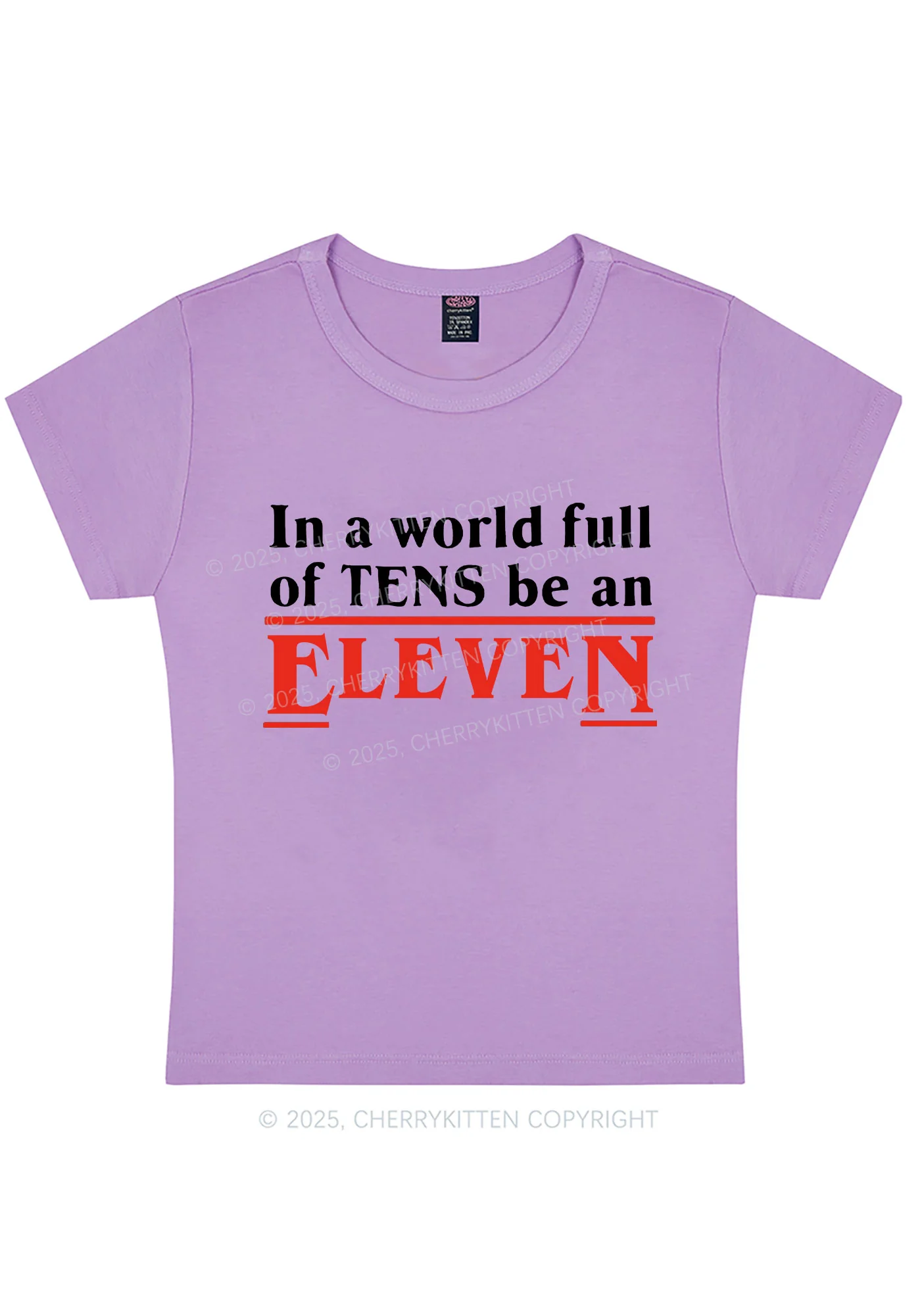 Be An Eleven Y2K Baby Tee Cherrykitten - Image 5
