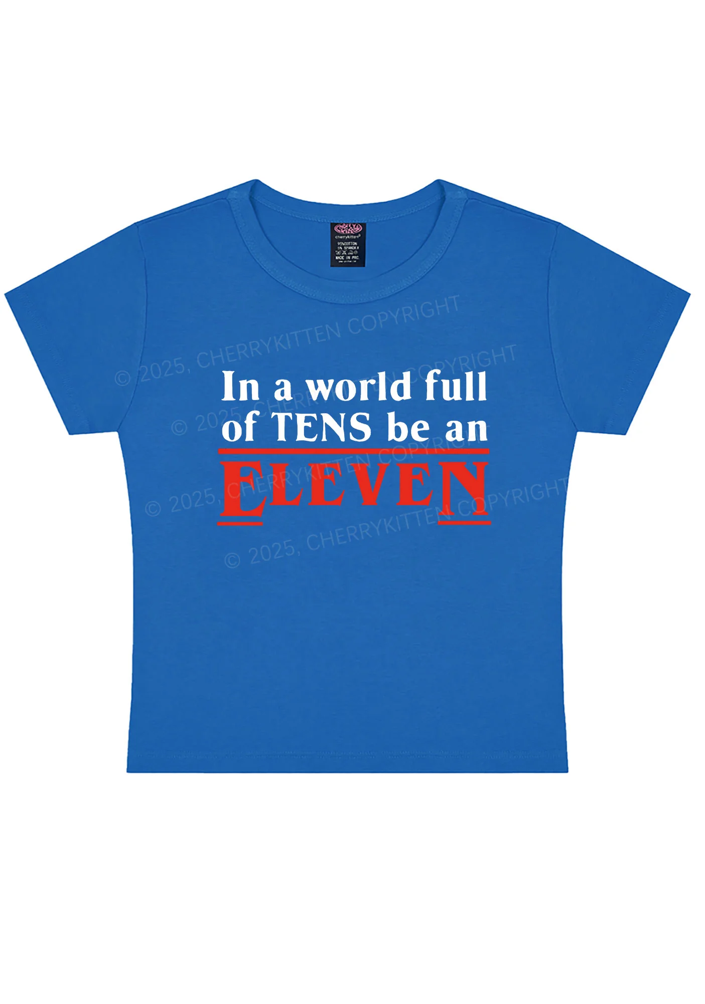 Be An Eleven Y2K Baby Tee Cherrykitten - Image 8