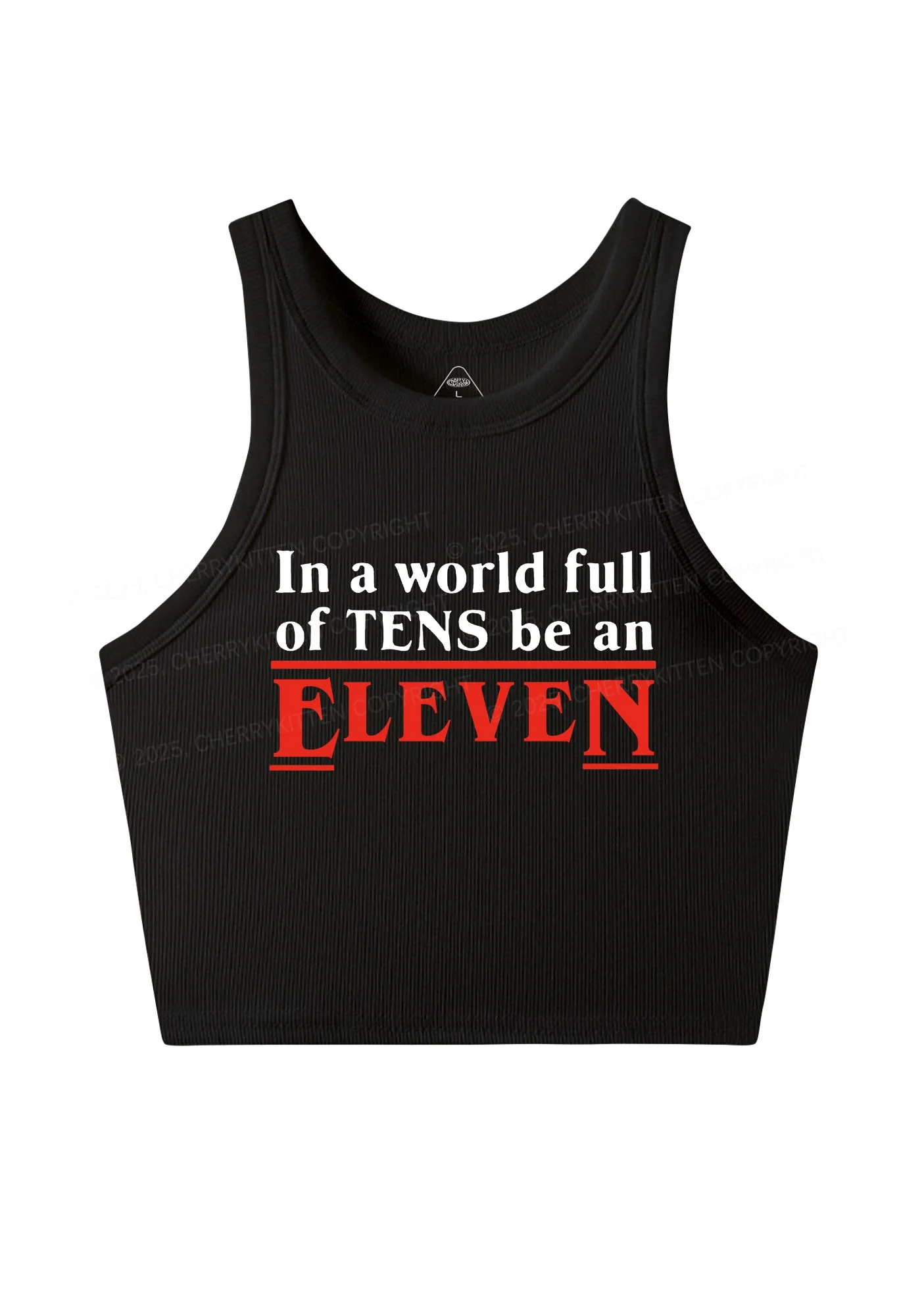 Be An Eleven Y2K Crop Tank Top Cherrykitten - Image 3