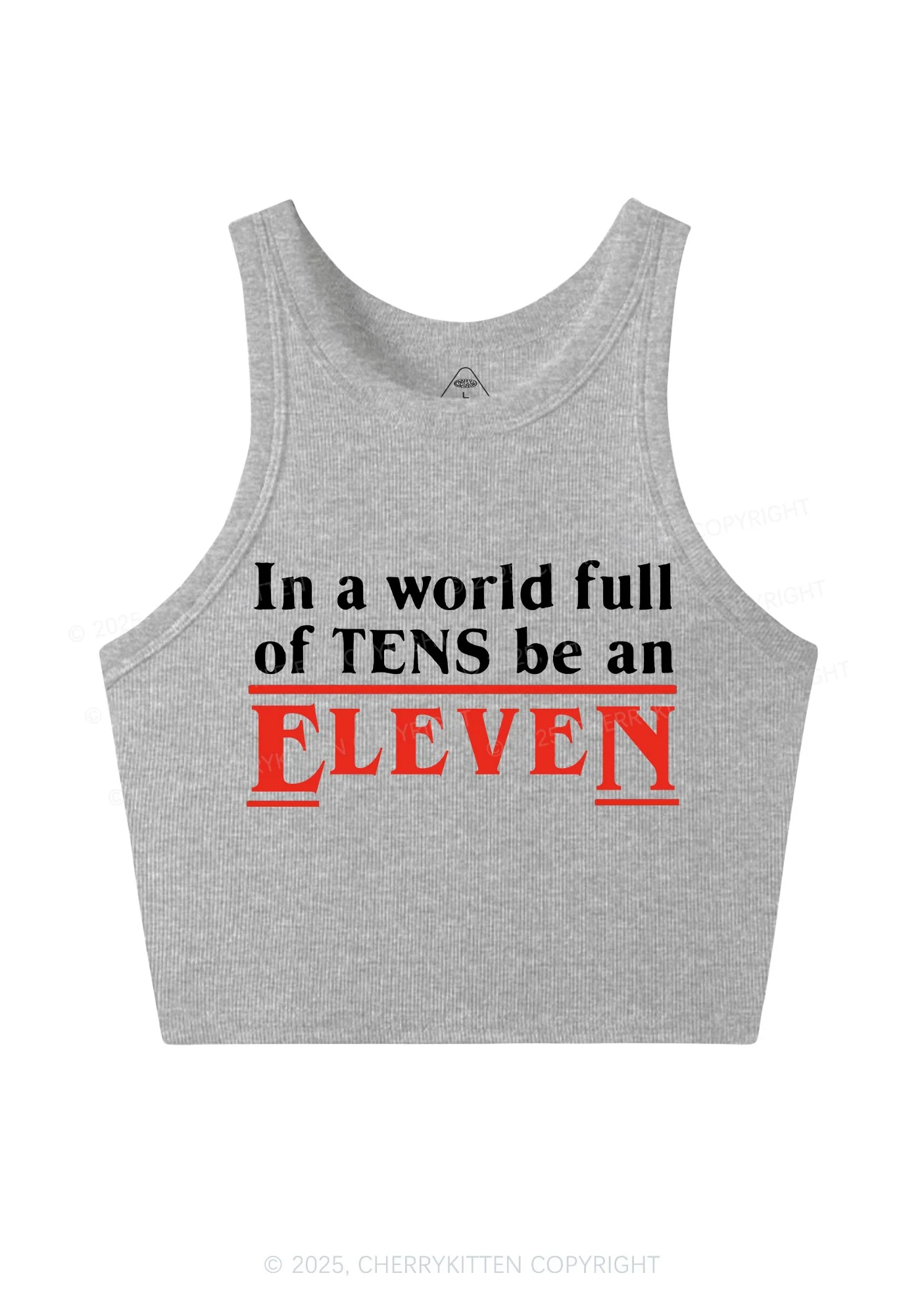 Be An Eleven Y2K Crop Tank Top Cherrykitten - Image 5
