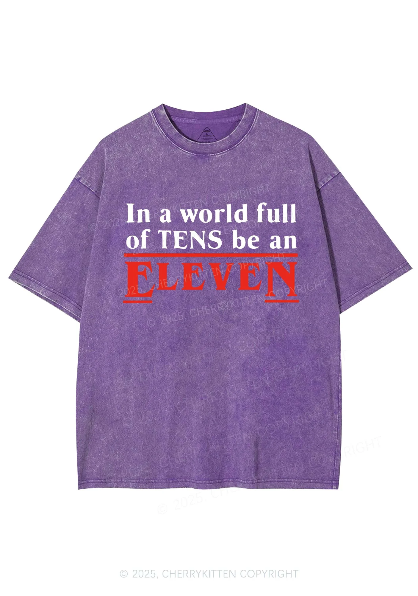 Be An Eleven Y2K Shirts Washed Tee Cherrykitten - Image 5