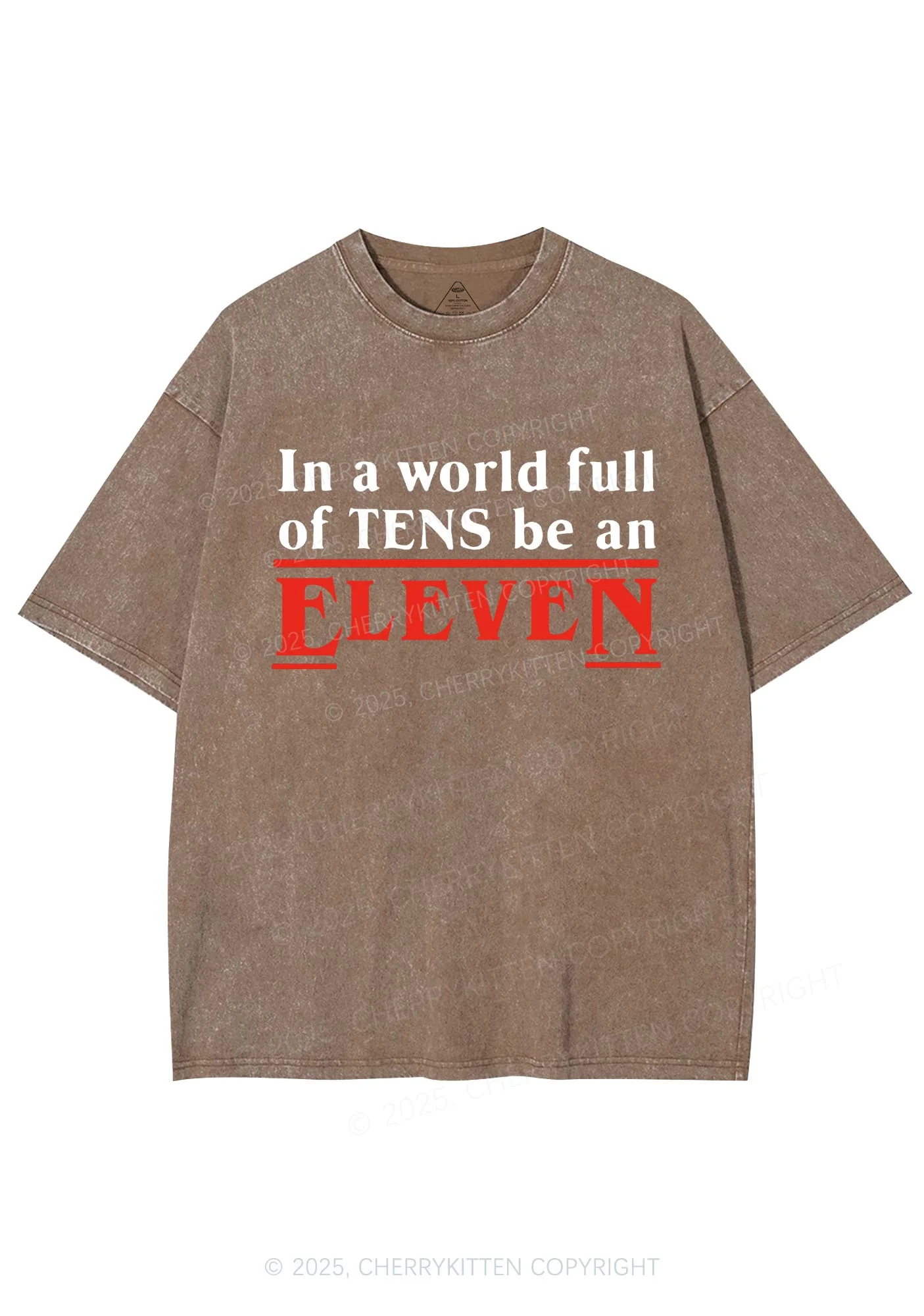 Be An Eleven Y2K Shirts Washed Tee Cherrykitten - Image 8