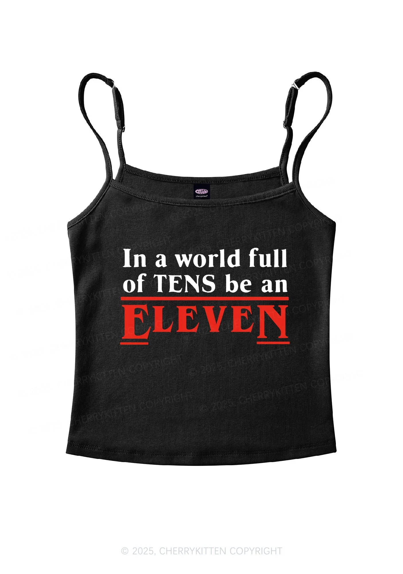 Be An Eleven Y2K Spaghetti Strap Cami Cherrykitten - Image 3
