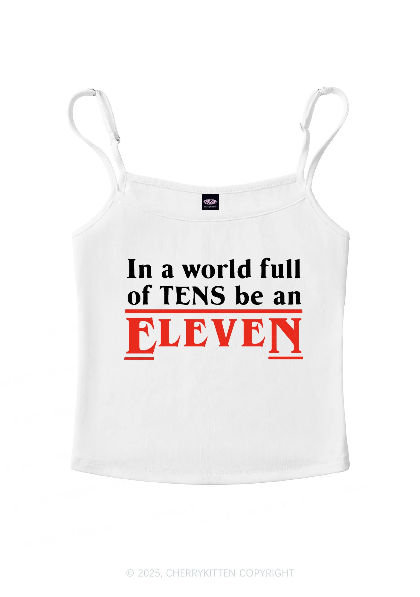 Be An Eleven Y2K Spaghetti Strap Cami Cherrykitten - Image 4