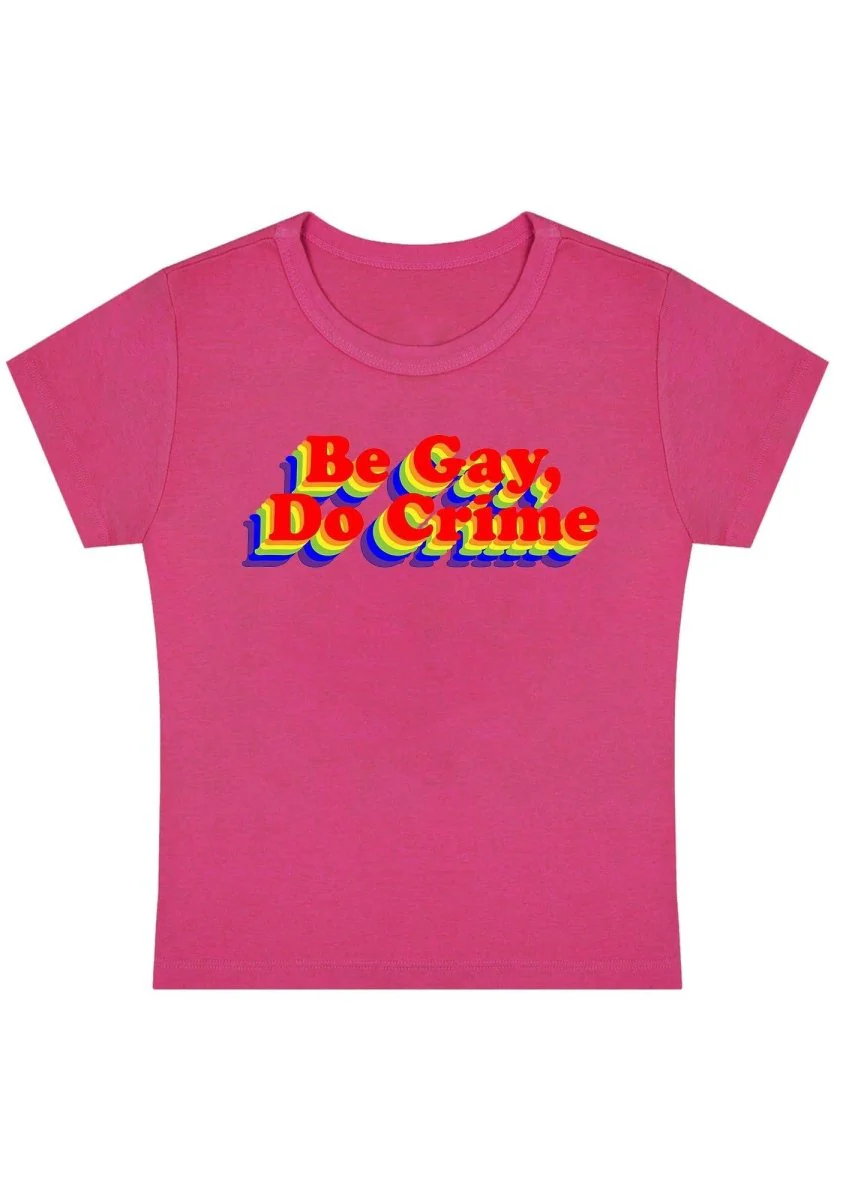 Be Gay Do Crxme Y2k Baby Tee - Image 3