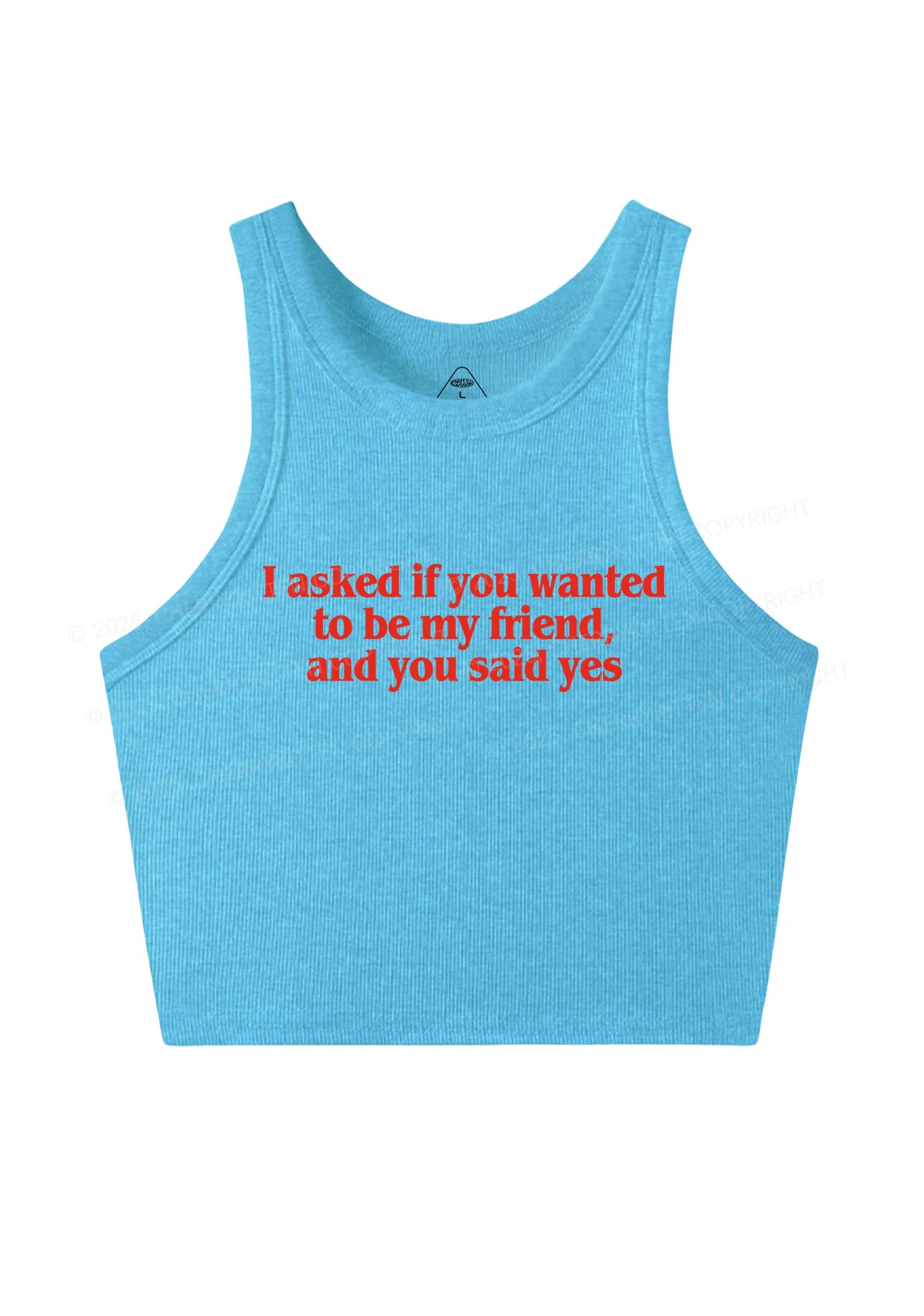 Be My Friend Y2K Crop Tank Top Cherrykitten - Image 4