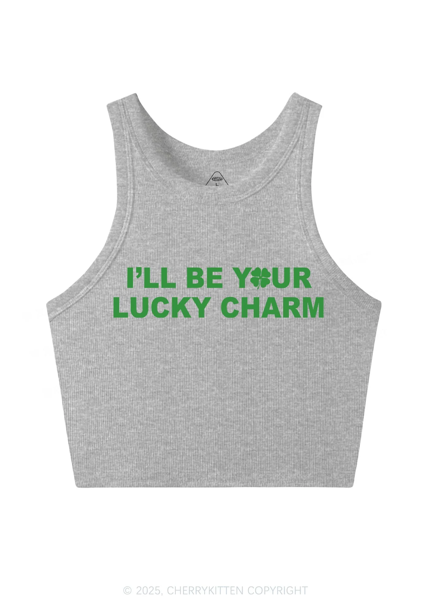 Be Your Lucky Charm St Patricks Y2K Crop Tank Top Cherrykitten - Image 6