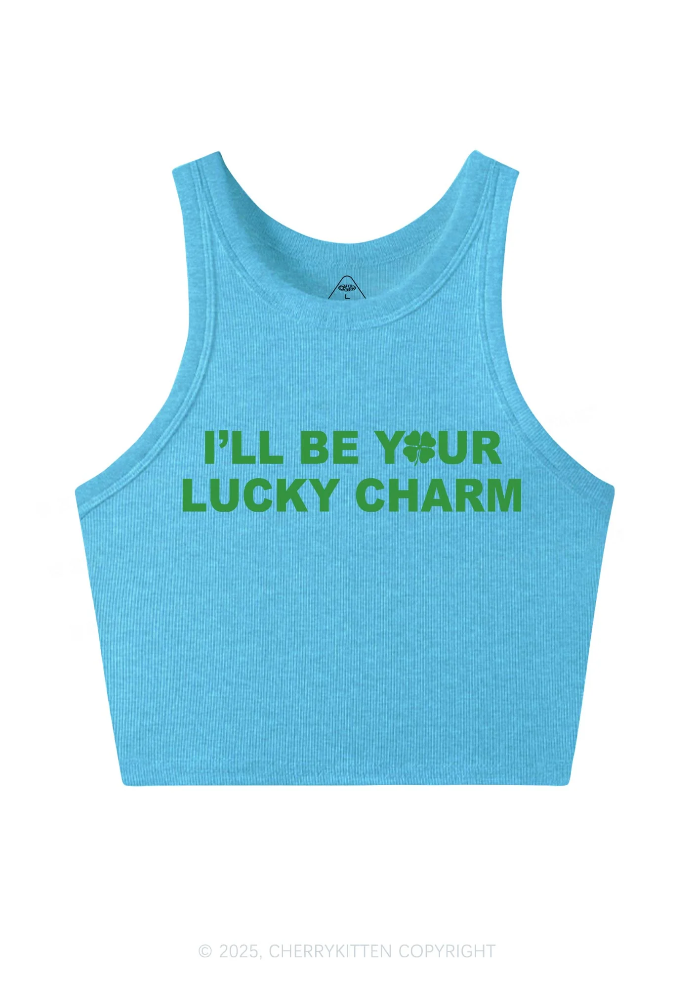 Be Your Lucky Charm St Patricks Y2K Crop Tank Top Cherrykitten - Image 7