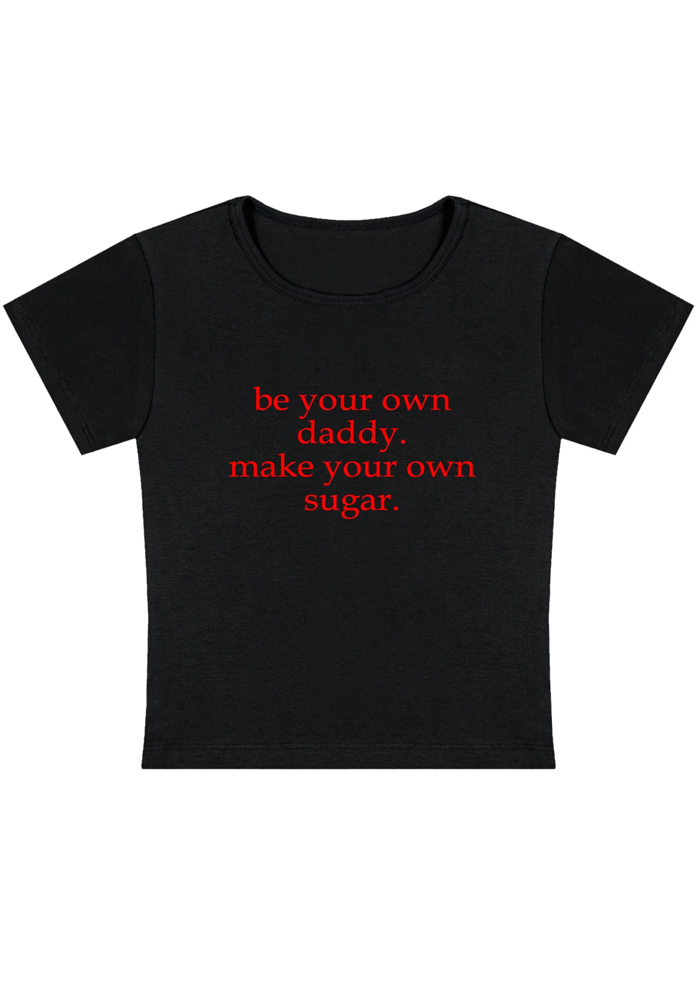 Be Your Own Daddy Y2K Baby Tee - Image 2