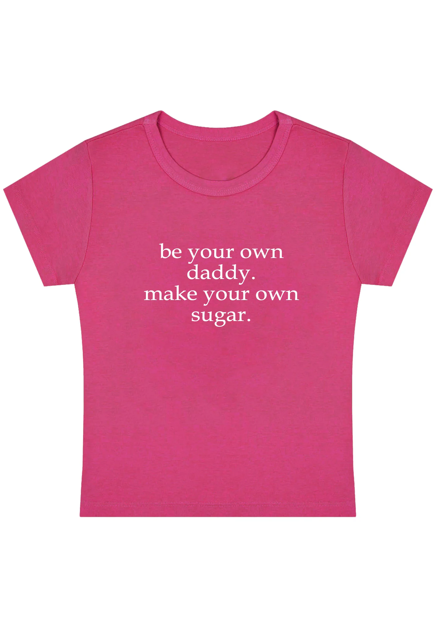 Be Your Own Daddy Y2K Baby Tee - Image 3