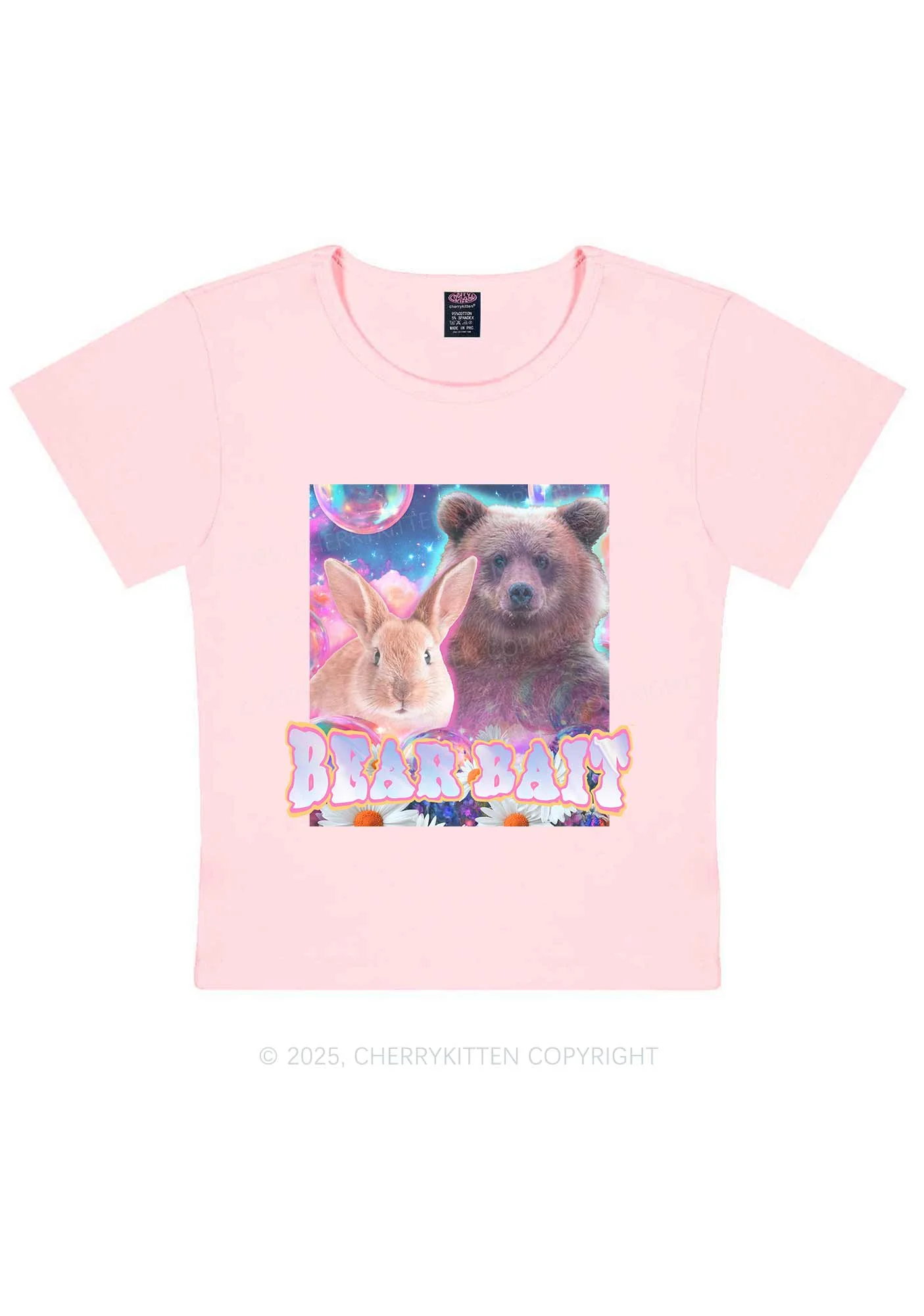 Bear Bait Pride Y2K Baby Tee Cherrykitten - Image 11