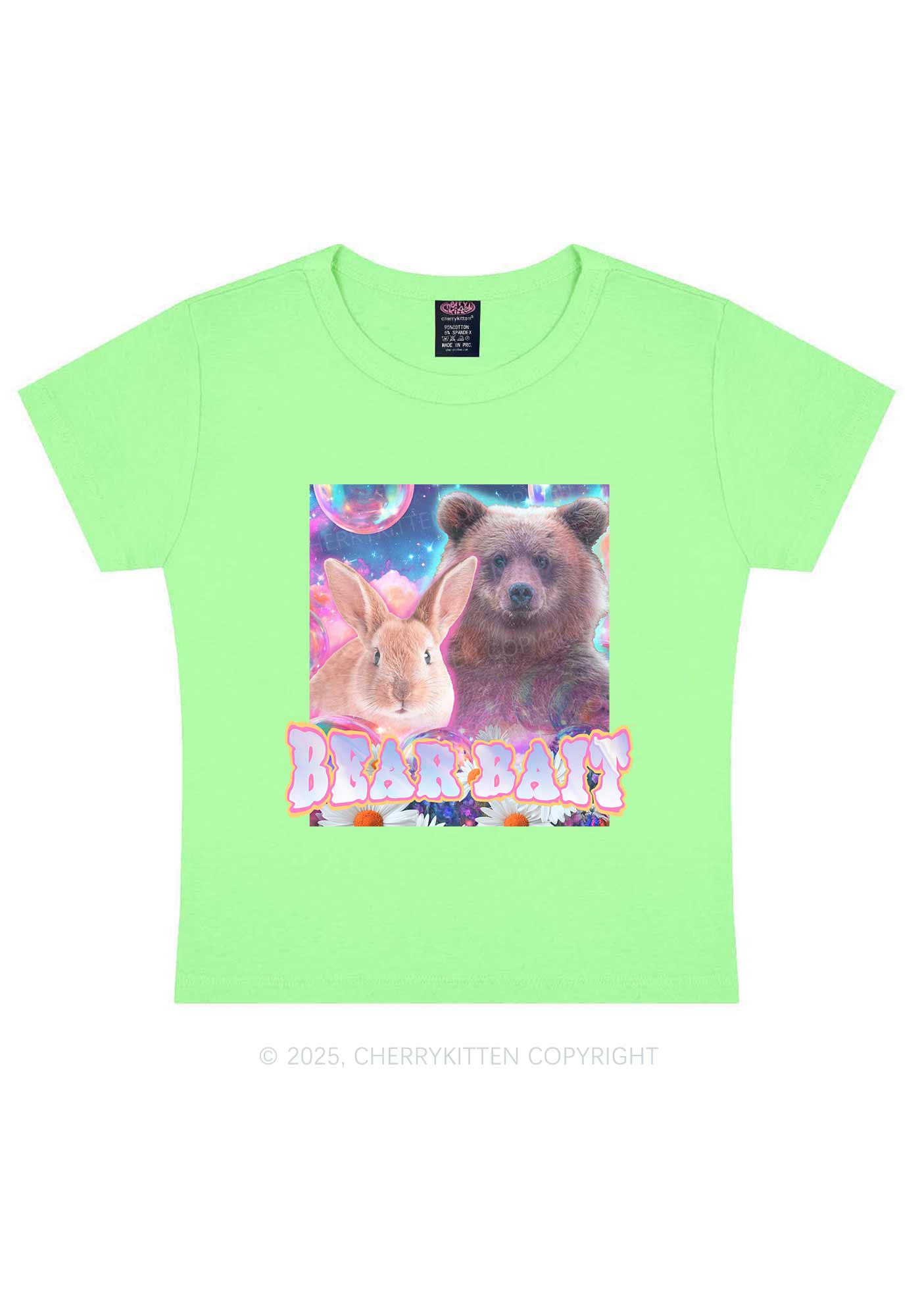 Bear Bait Pride Y2K Baby Tee Cherrykitten - Image 12