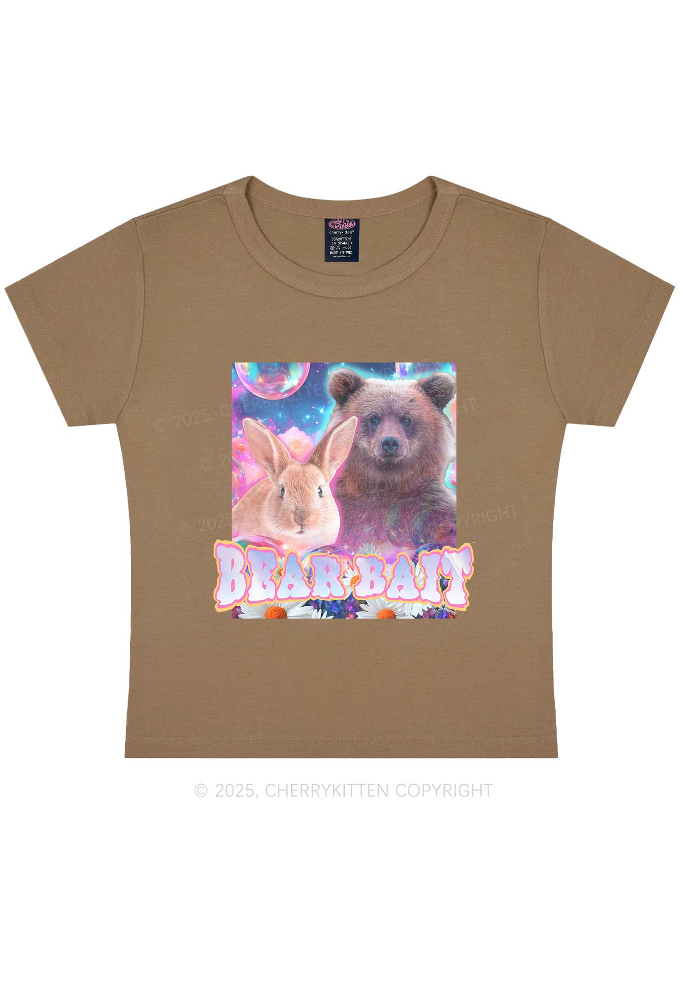 Bear Bait Pride Y2K Baby Tee Cherrykitten - Image 9