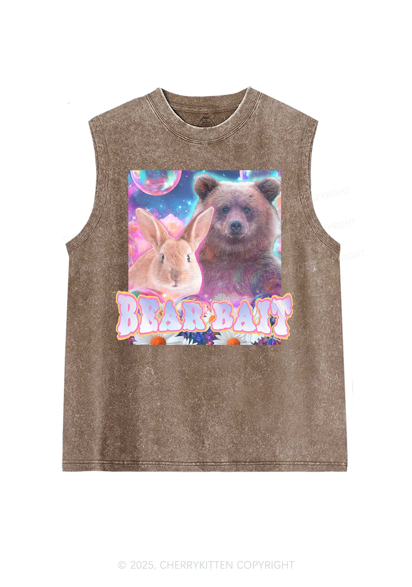 Bear Bait Pride Y2K Washed Muscle Tank Cherrykitten - Image 5