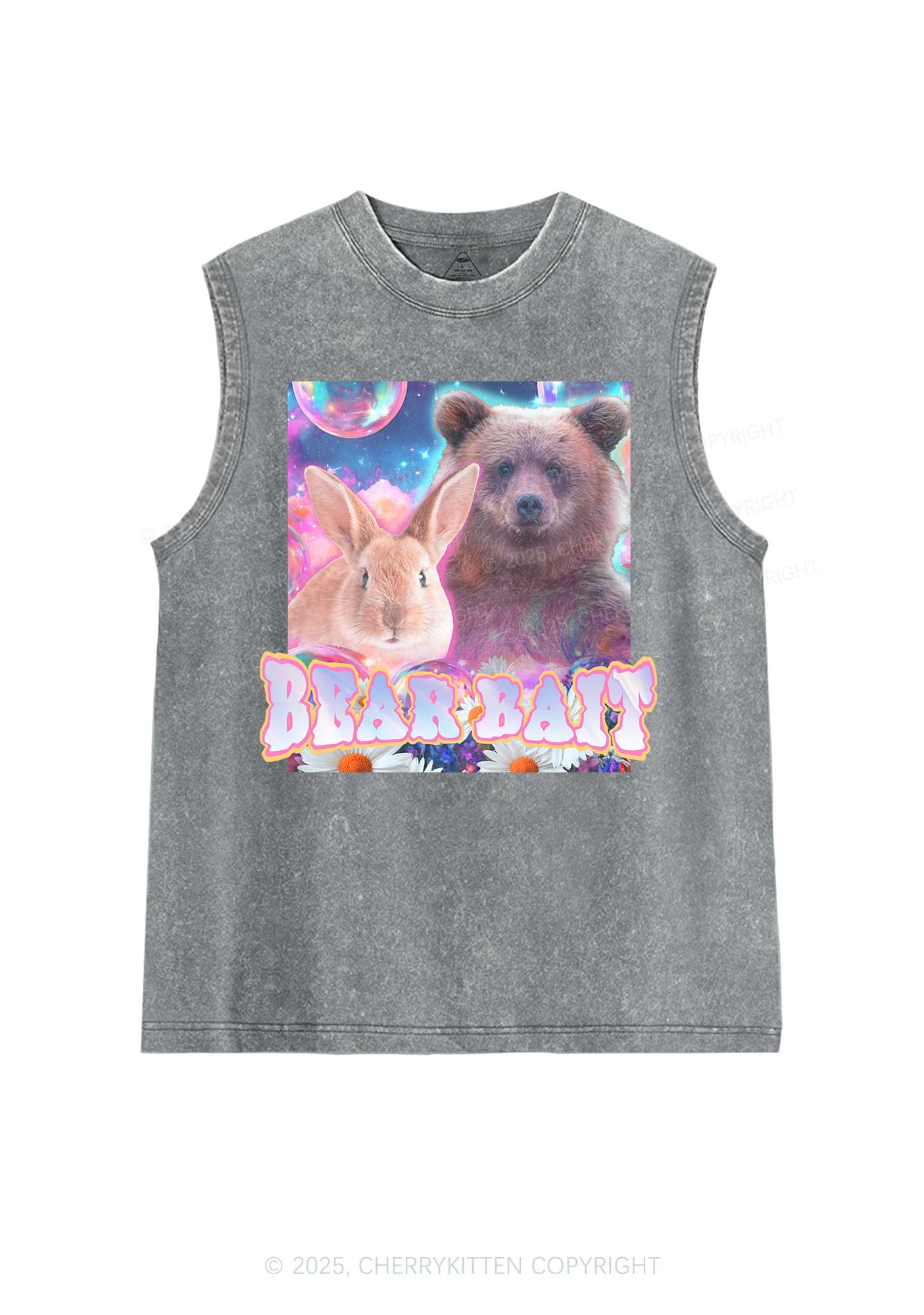Bear Bait Pride Y2K Washed Muscle Tank Cherrykitten - Image 6
