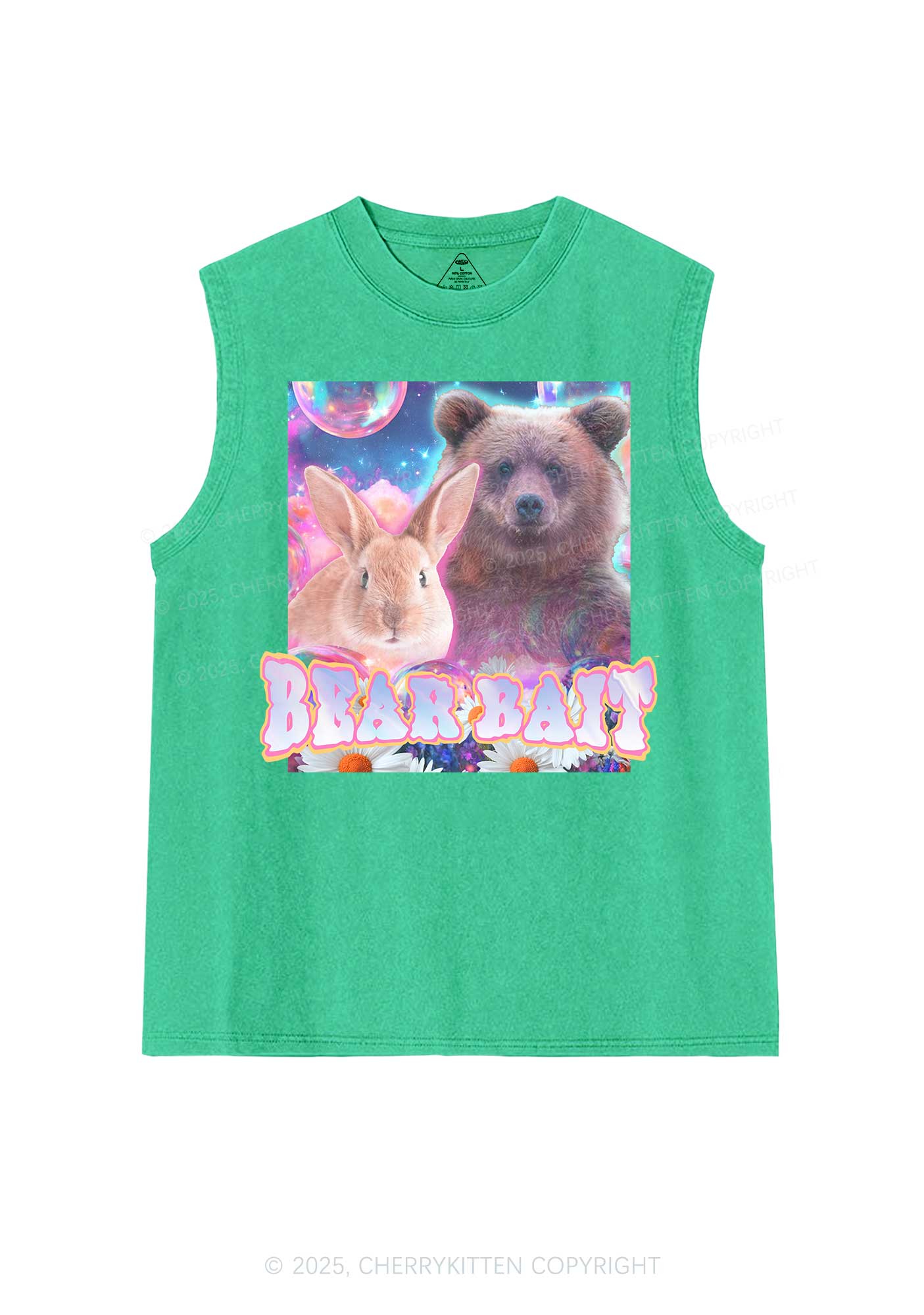 Bear Bait Pride Y2K Washed Muscle Tank Cherrykitten - Image 7