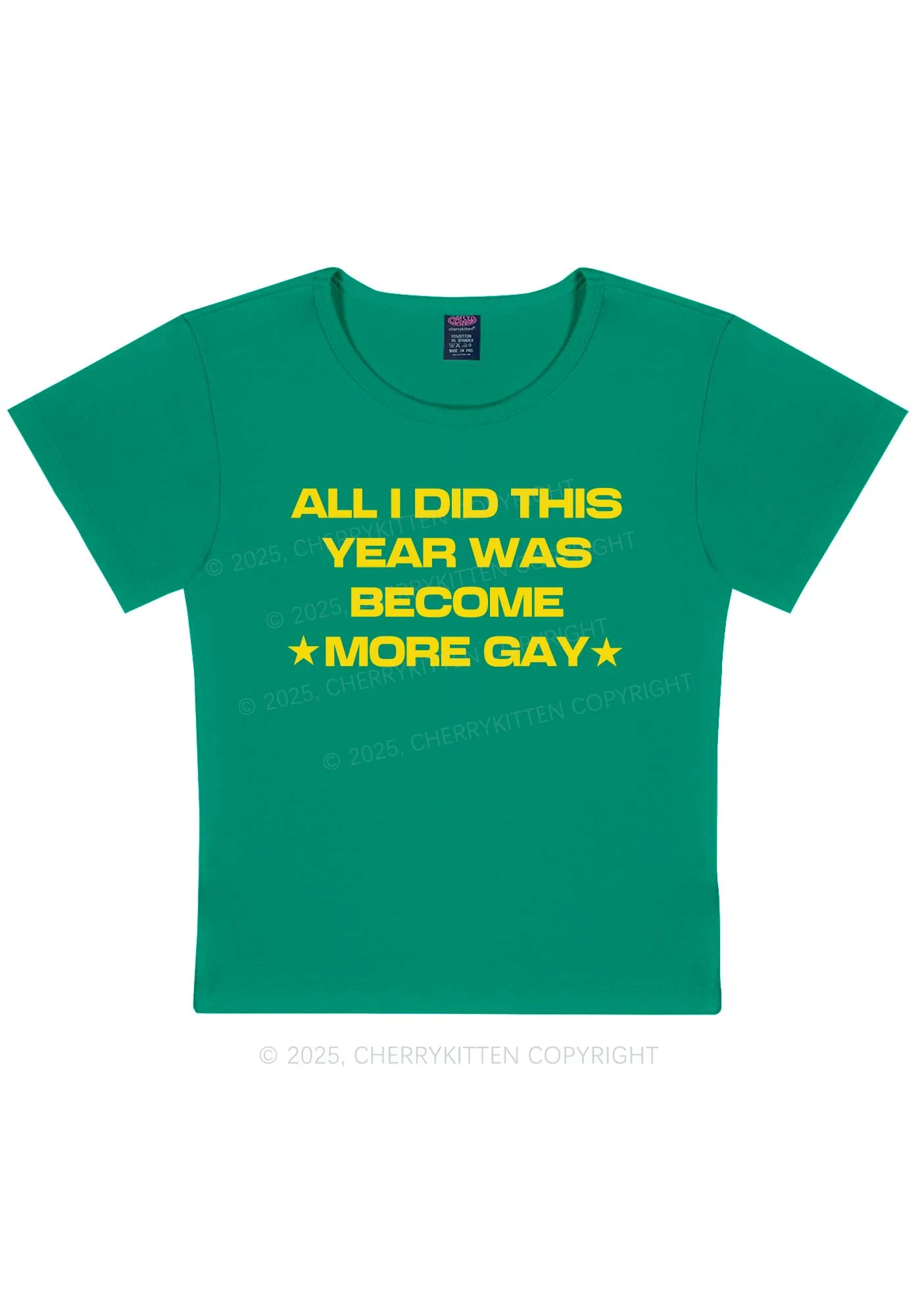 Become More Gay Pride Y2K Baby Tee Cherrykitten - Image 11