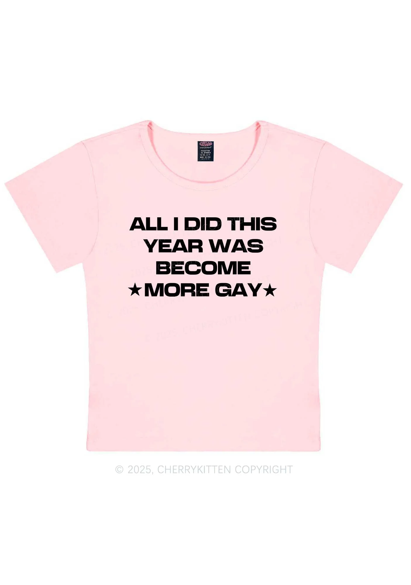 Become More Gay Pride Y2K Baby Tee Cherrykitten - Image 12