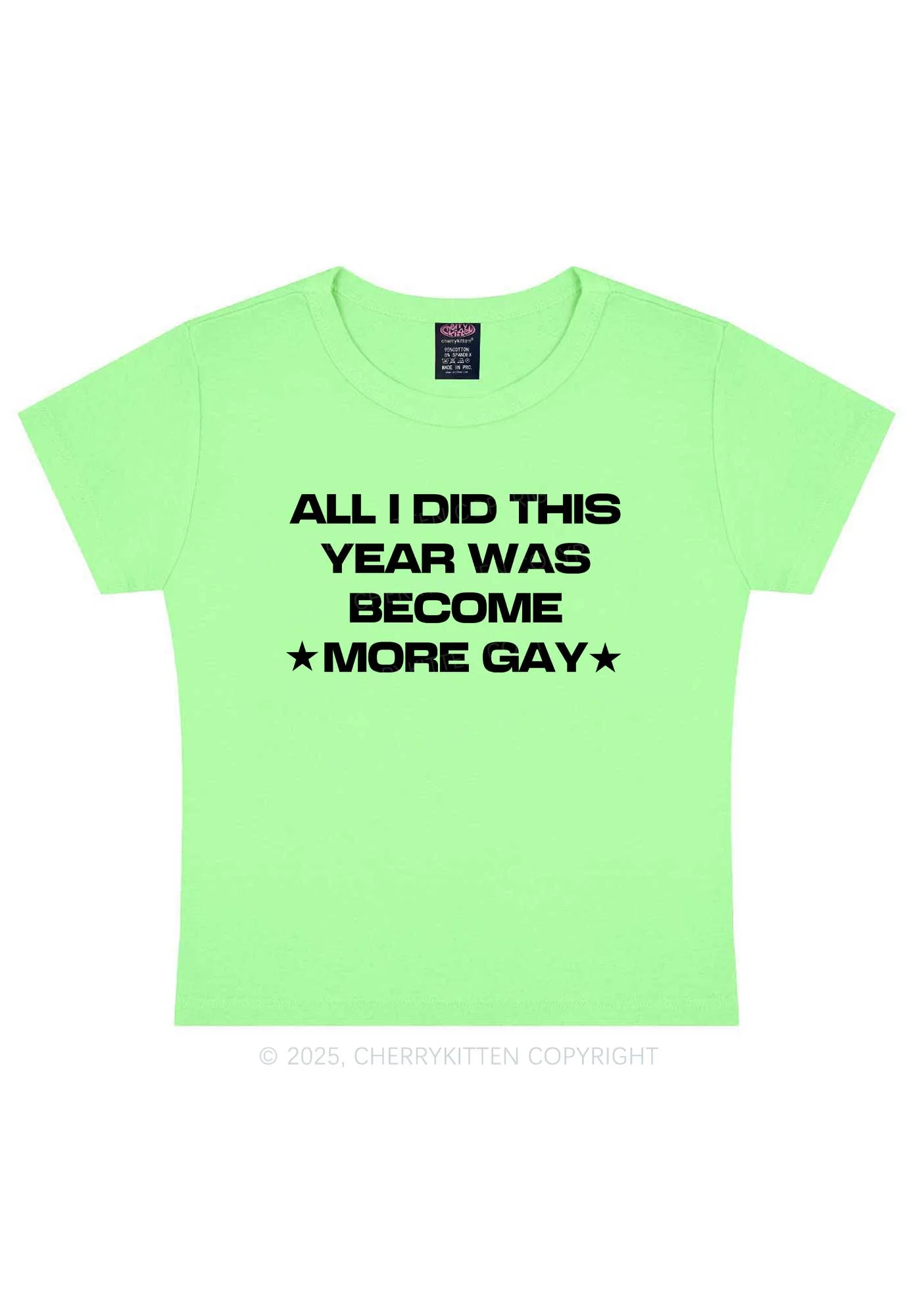 Become More Gay Pride Y2K Baby Tee Cherrykitten - Image 13